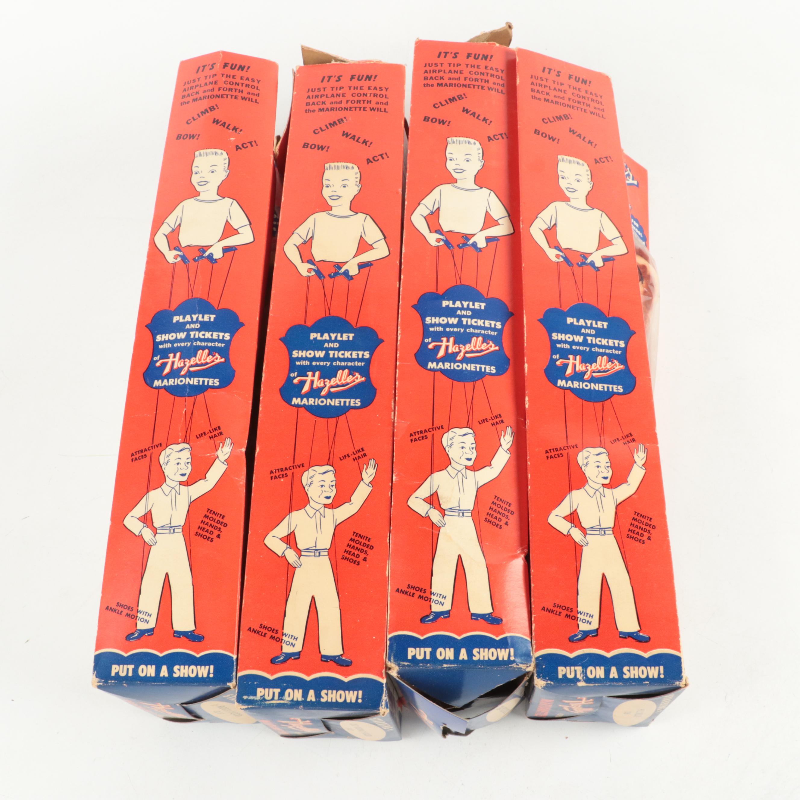 Hazelle's Airplane Control Popular Marionettes, Mid-20th Century