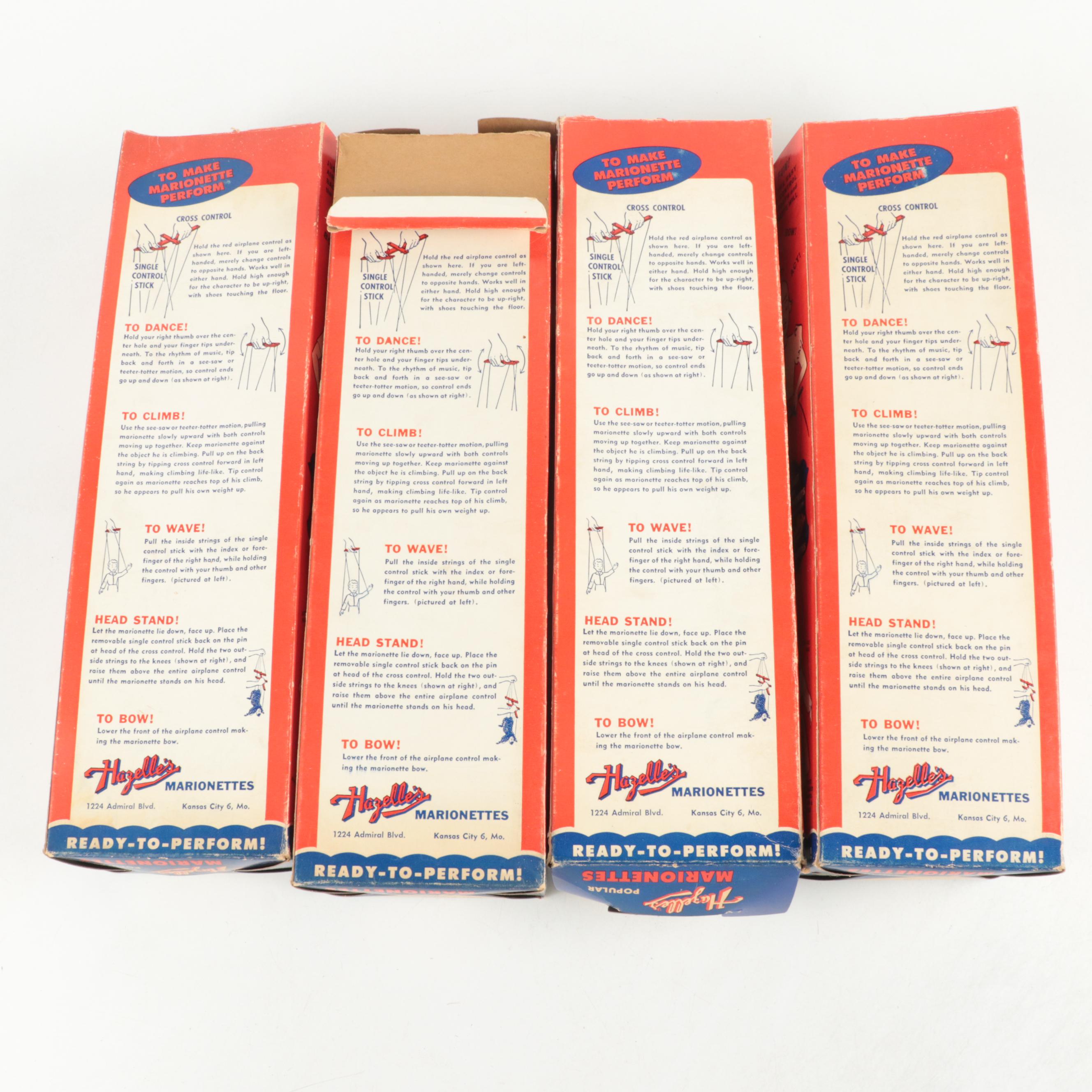 Hazelle's Airplane Control Popular Marionettes, Mid-20th Century