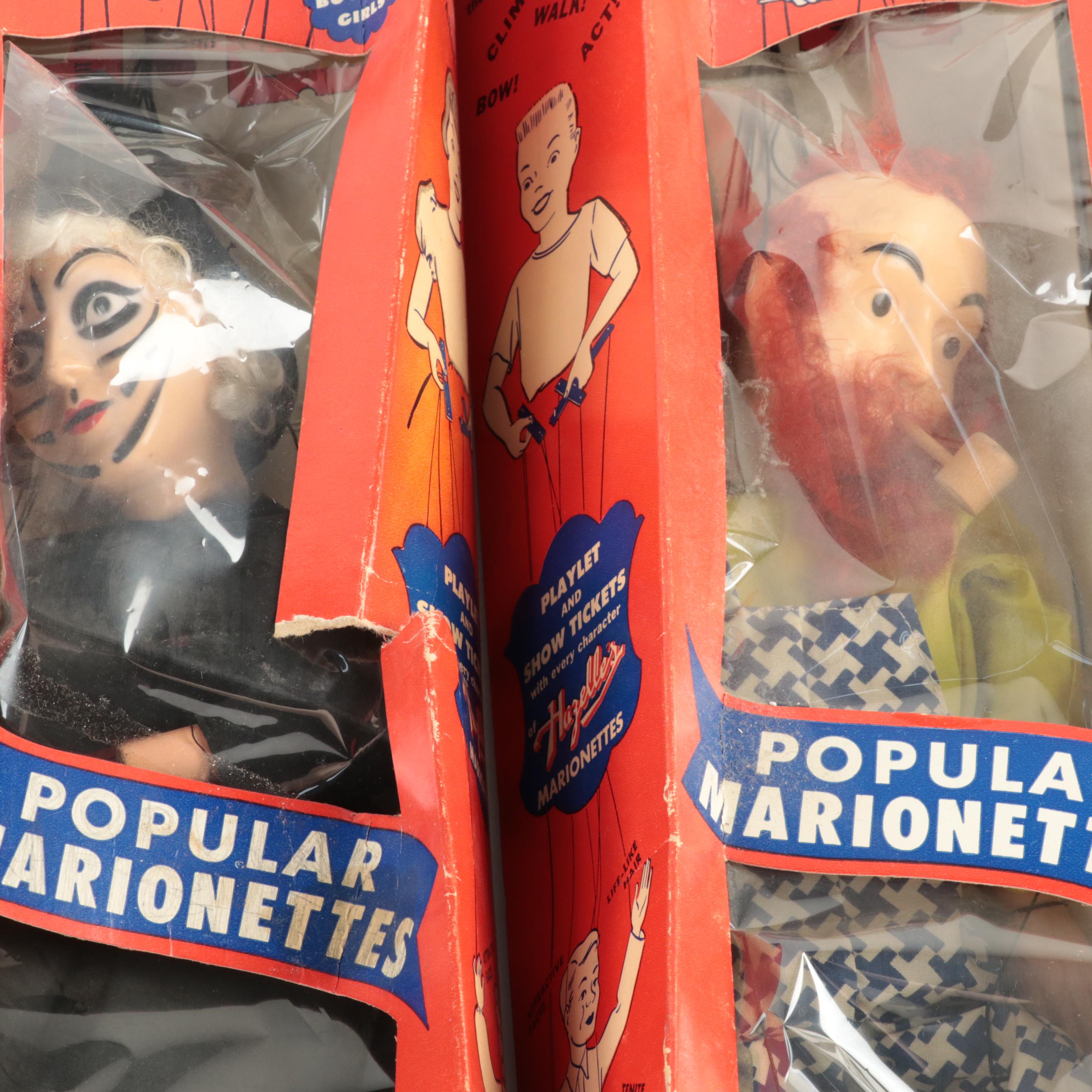 Hazelle's Airplane Control Popular Marionettes, Mid-20th Century