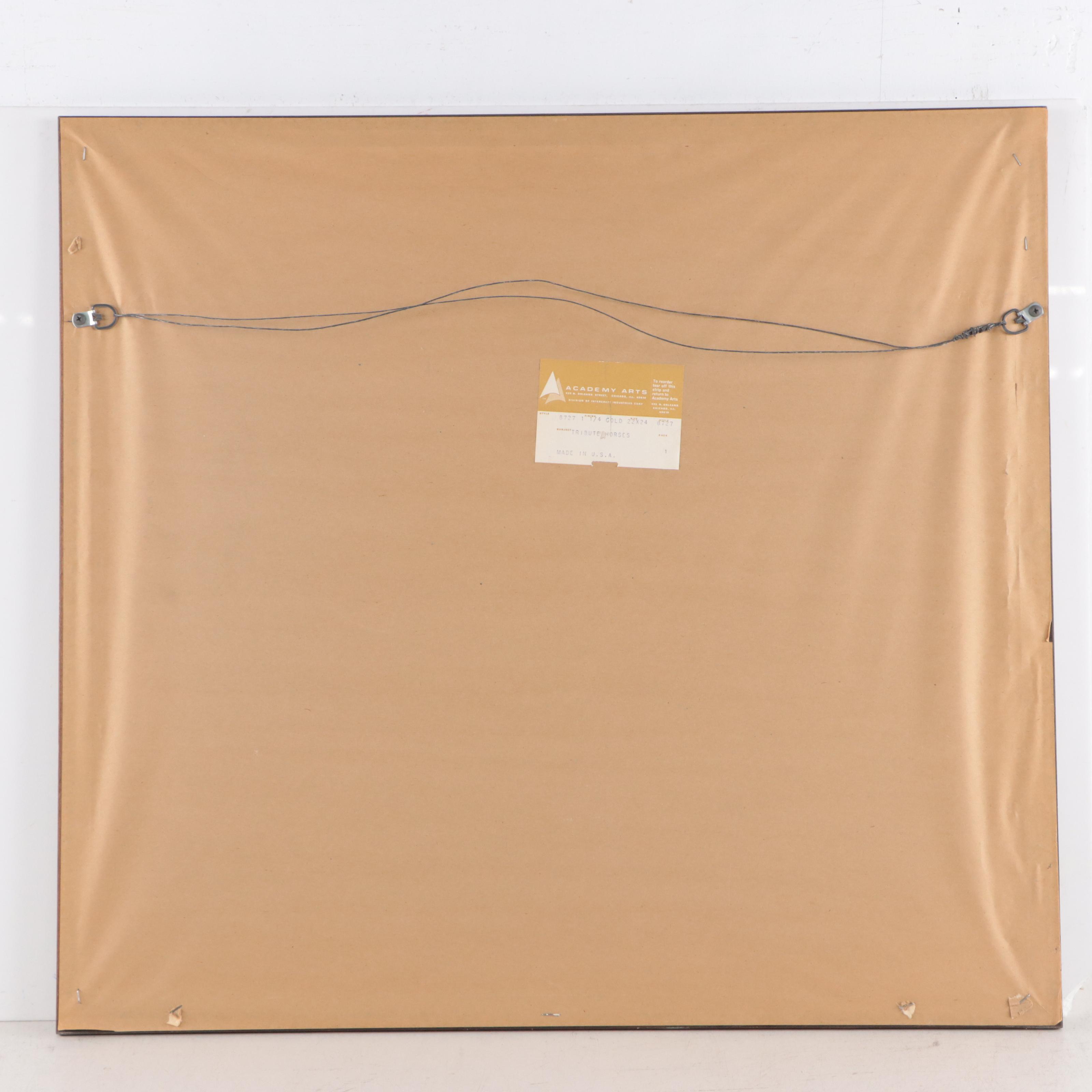 Collotype of Tribute Horses, Late 20th Century