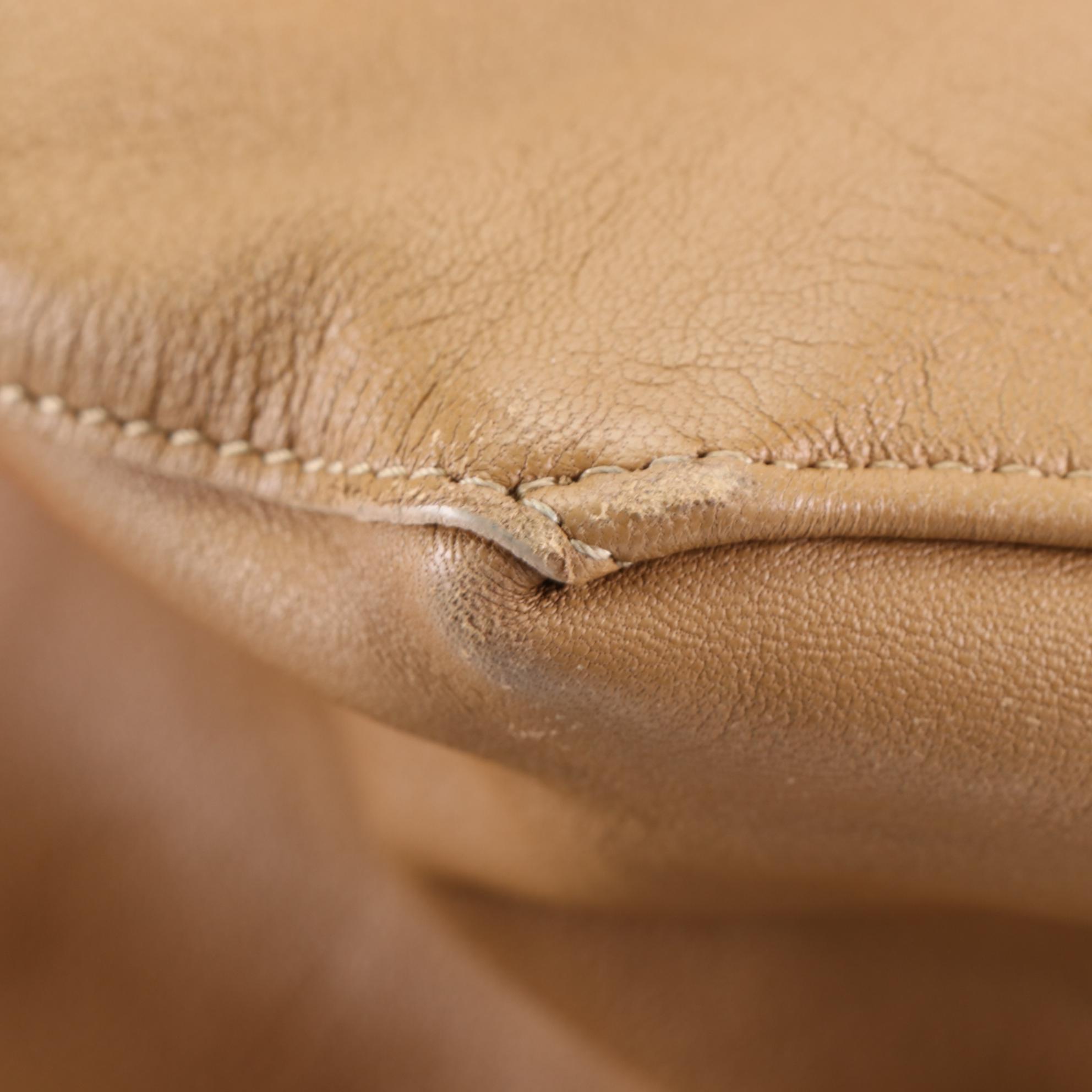 Céline Horizontal Bicolor Cabas Tote in Lambskin Leather