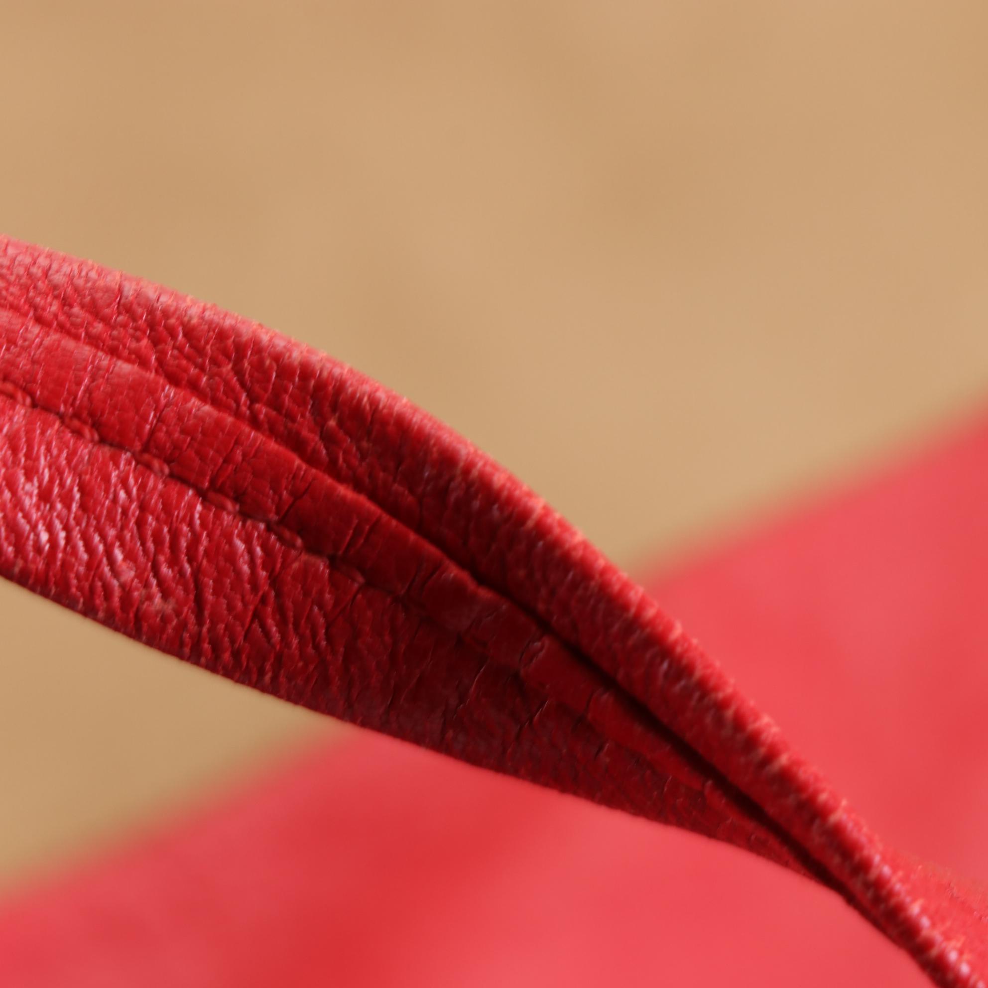 Céline Horizontal Bicolor Cabas Tote in Lambskin Leather