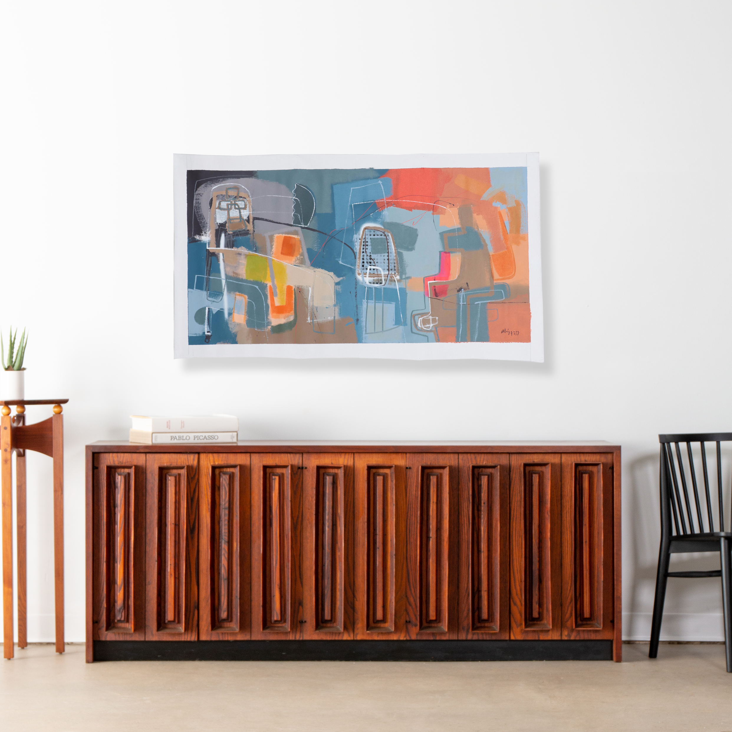 Michel Blázquez Large-Scale Abstract Acrylic Painting, 2023