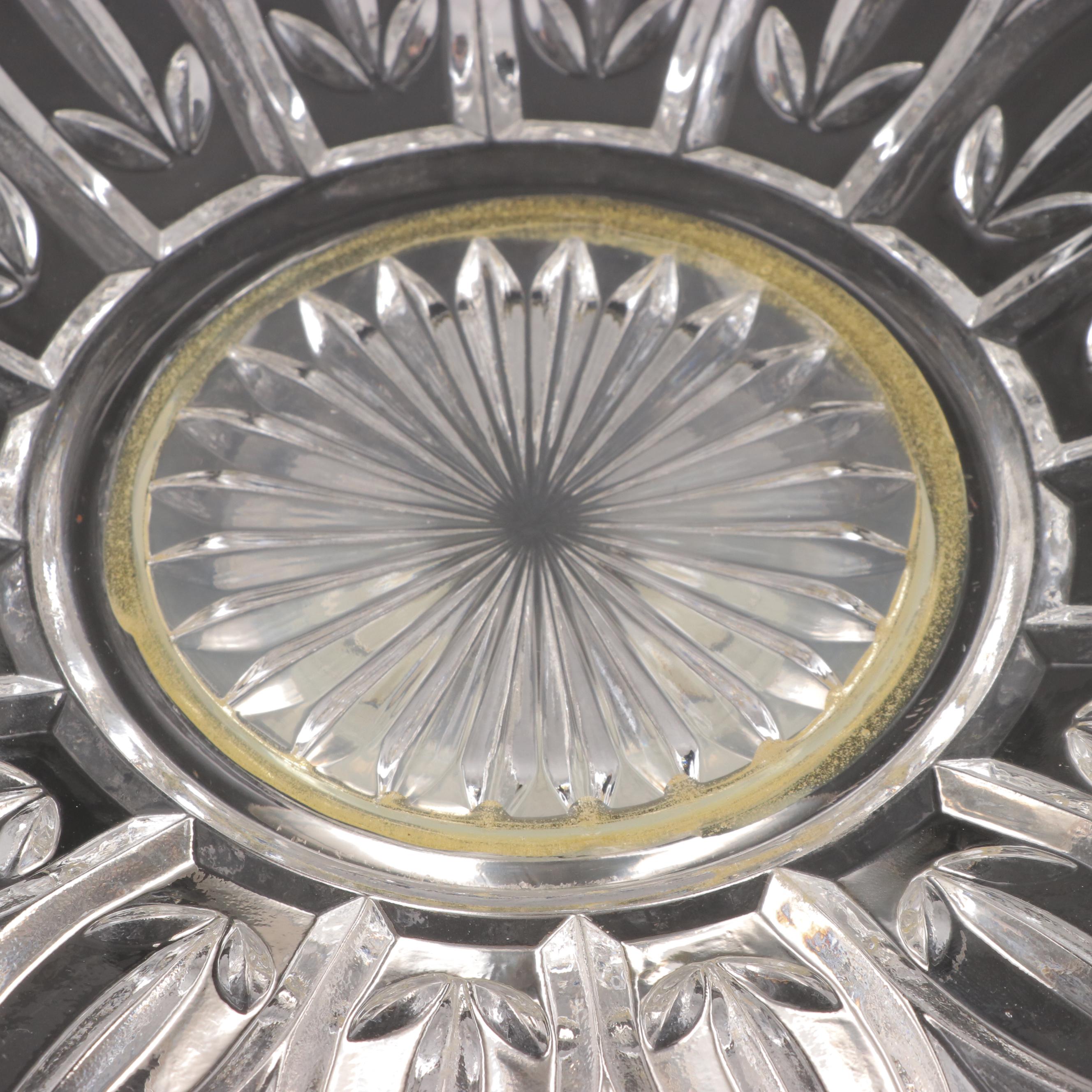 Duchin Creations Weighted Sterling and Glass Tazza and Other Serving Pieces