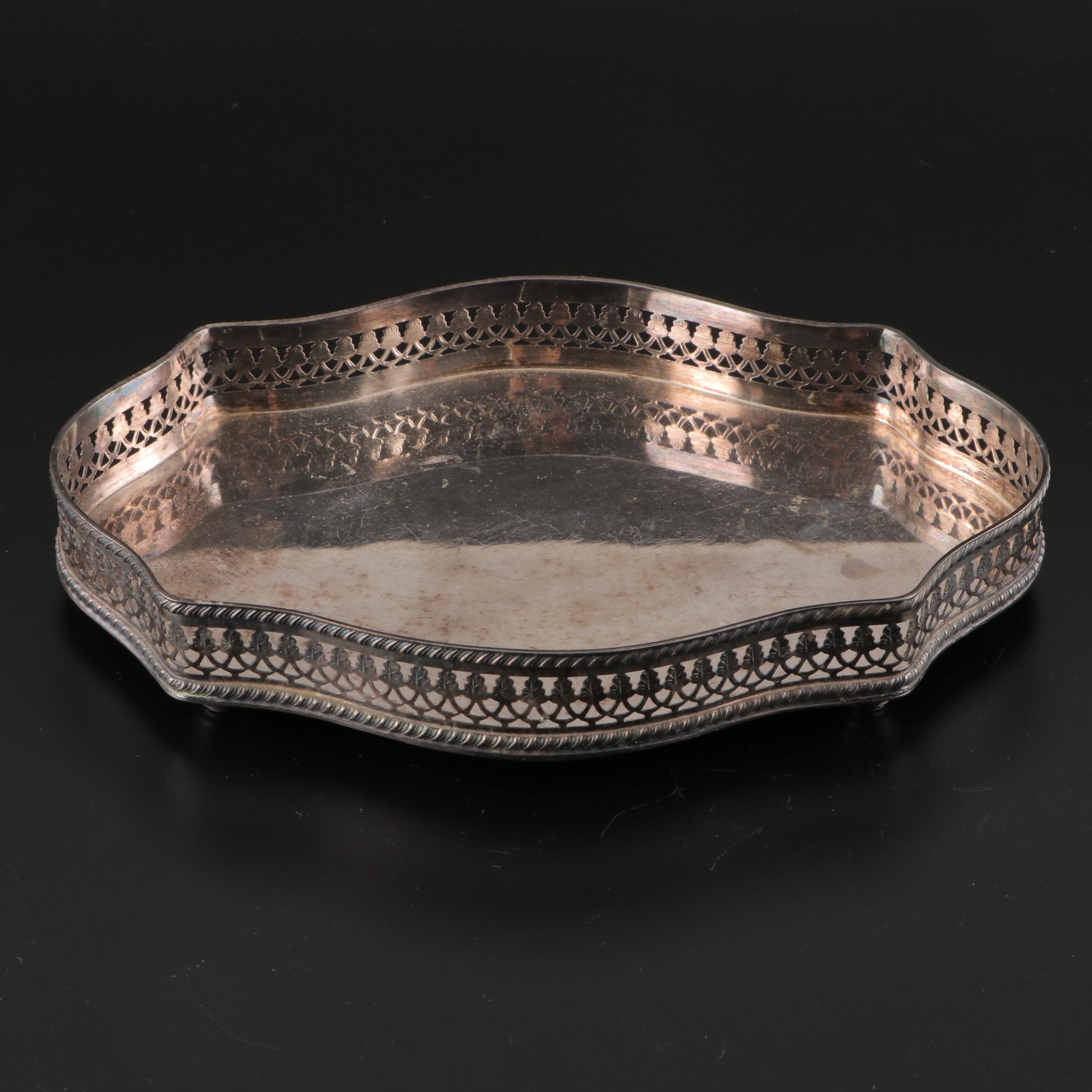 Duchin Creations Weighted Sterling and Glass Tazza and Other Serving Pieces