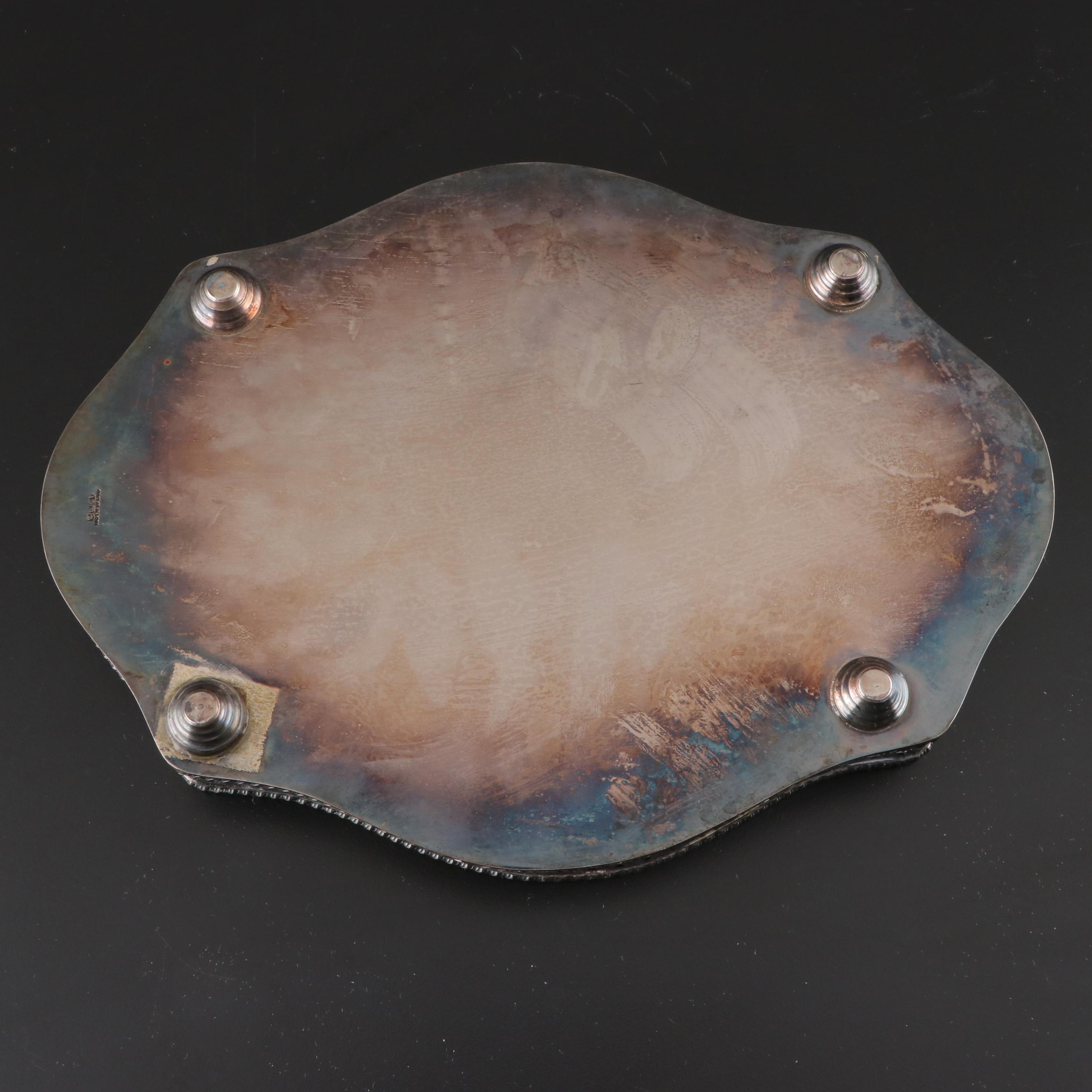 Duchin Creations Weighted Sterling and Glass Tazza and Other Serving Pieces