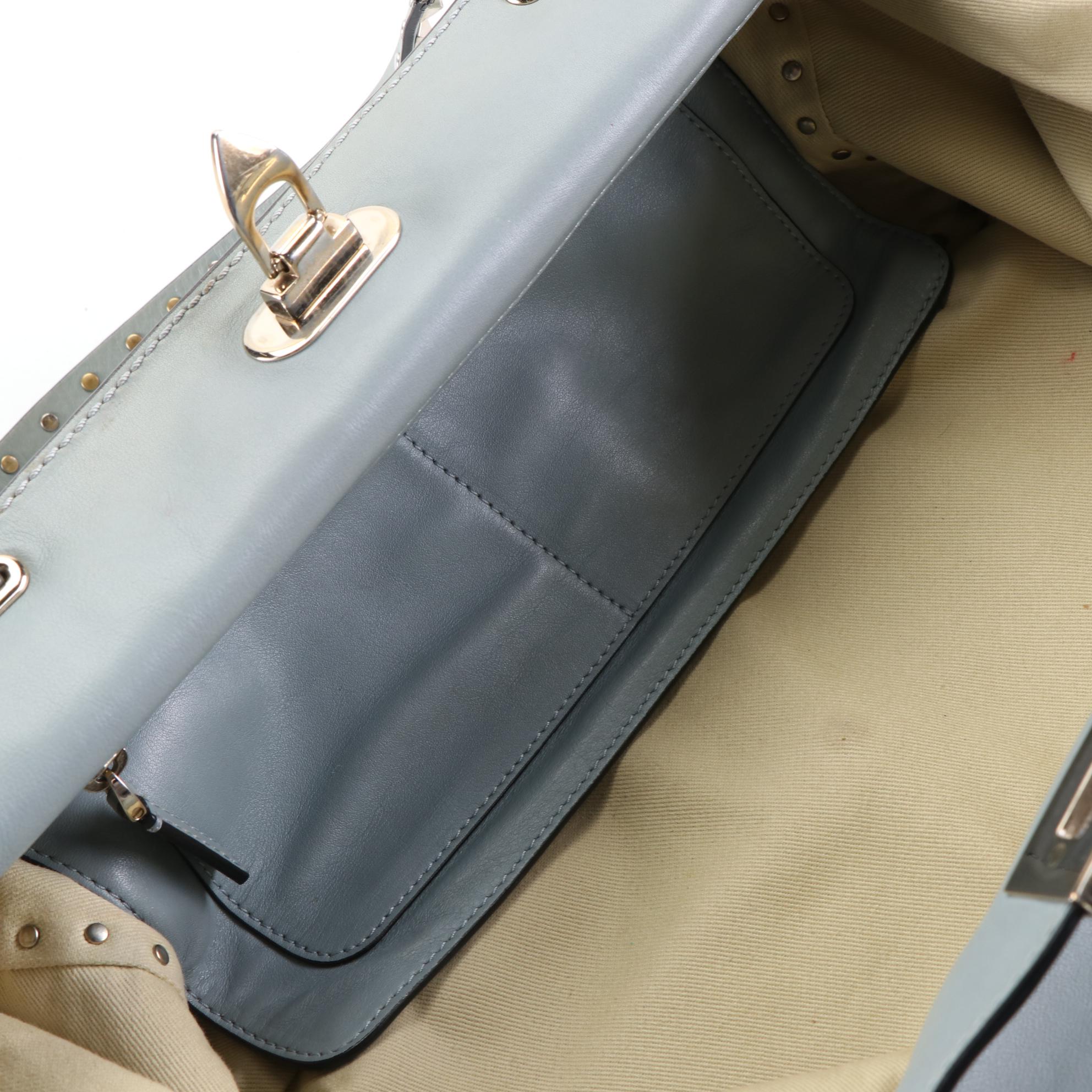 Valentino Rockstud Leather Tote Bag