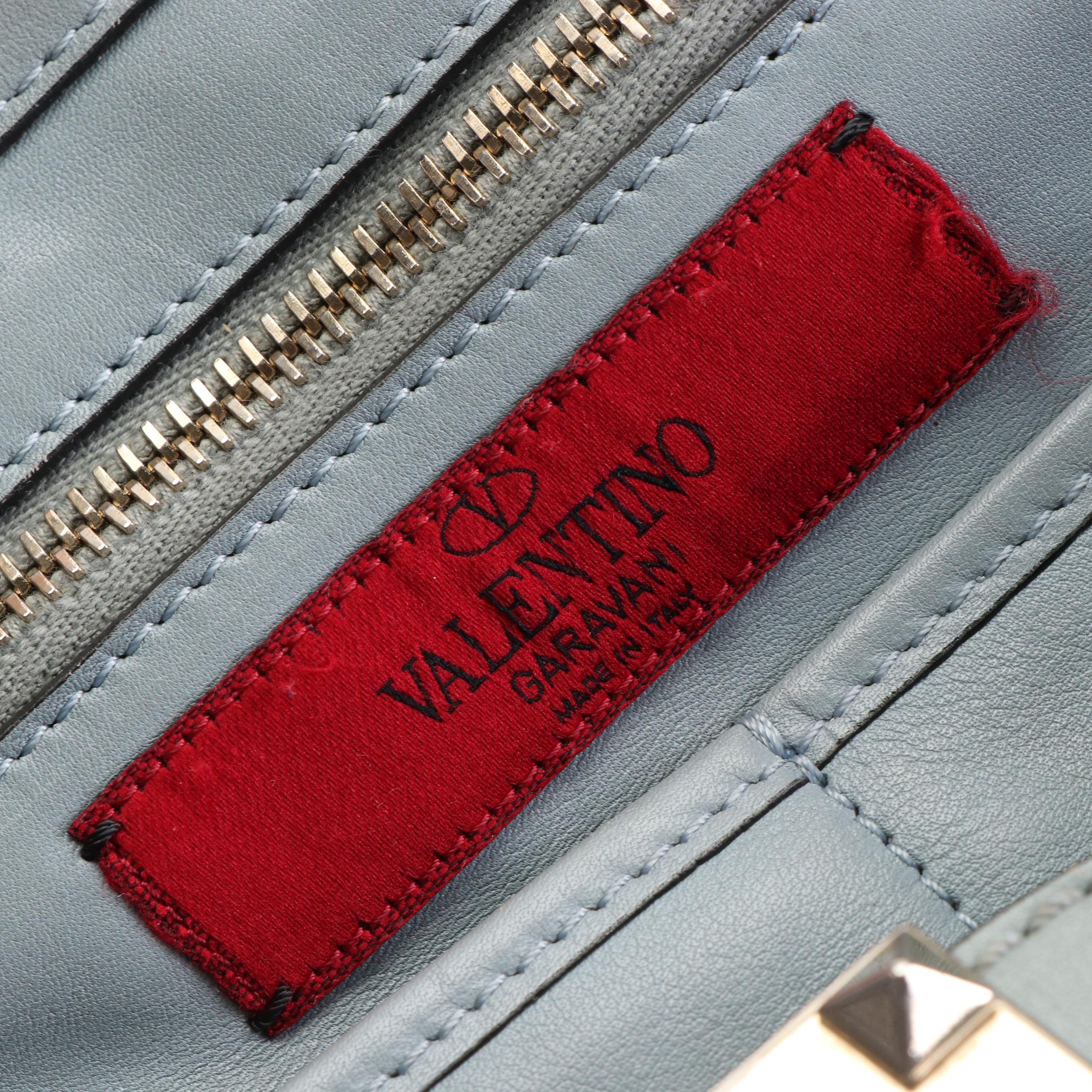 Valentino Rockstud Leather Tote Bag