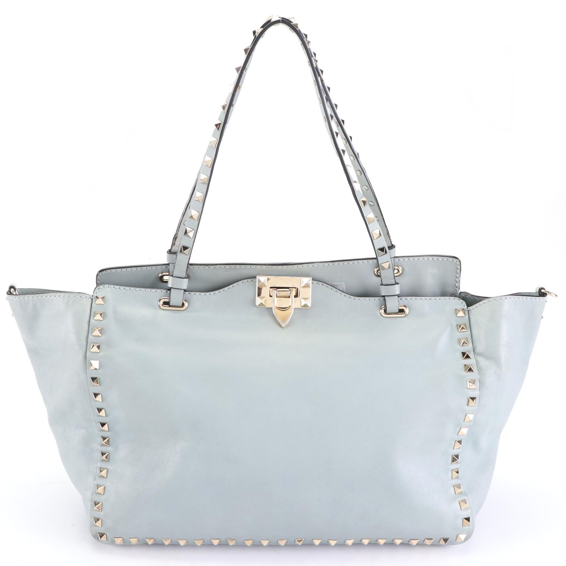 Valentino Rockstud Leather Tote Bag