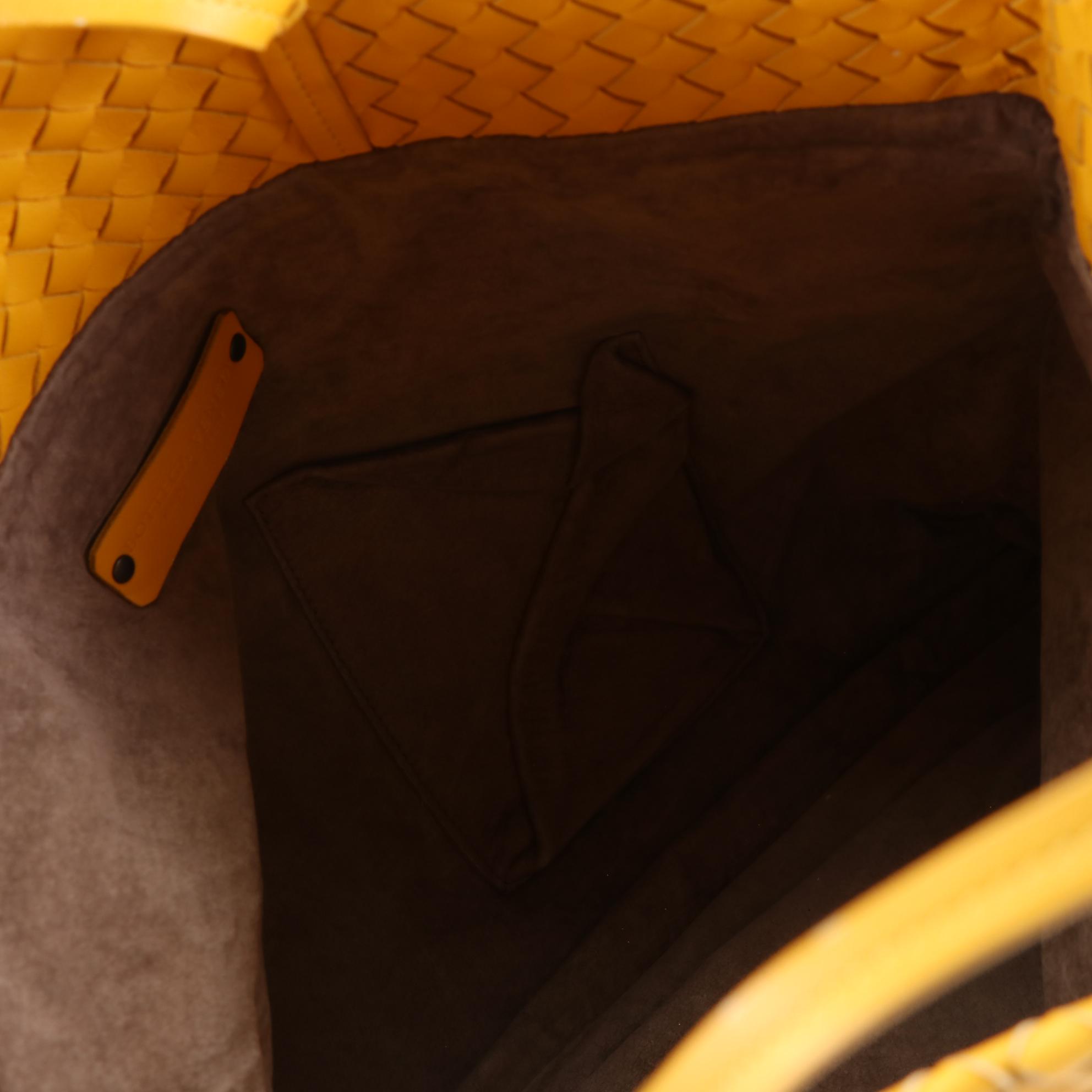 Bottega Veneta Fold Over Tote in Intrecciato Nappa Leather