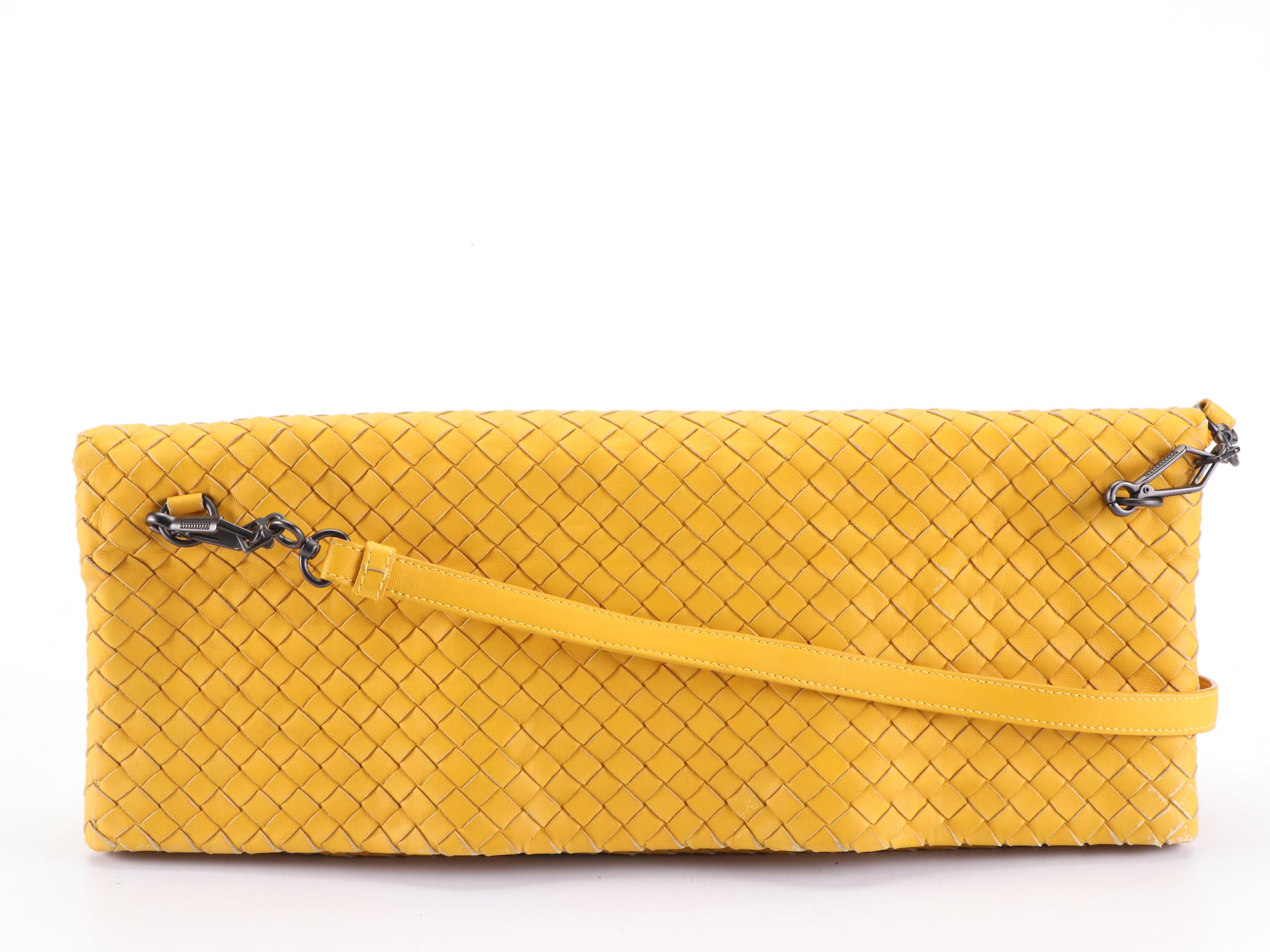 Bottega Veneta Fold Over Tote in Intrecciato Nappa Leather