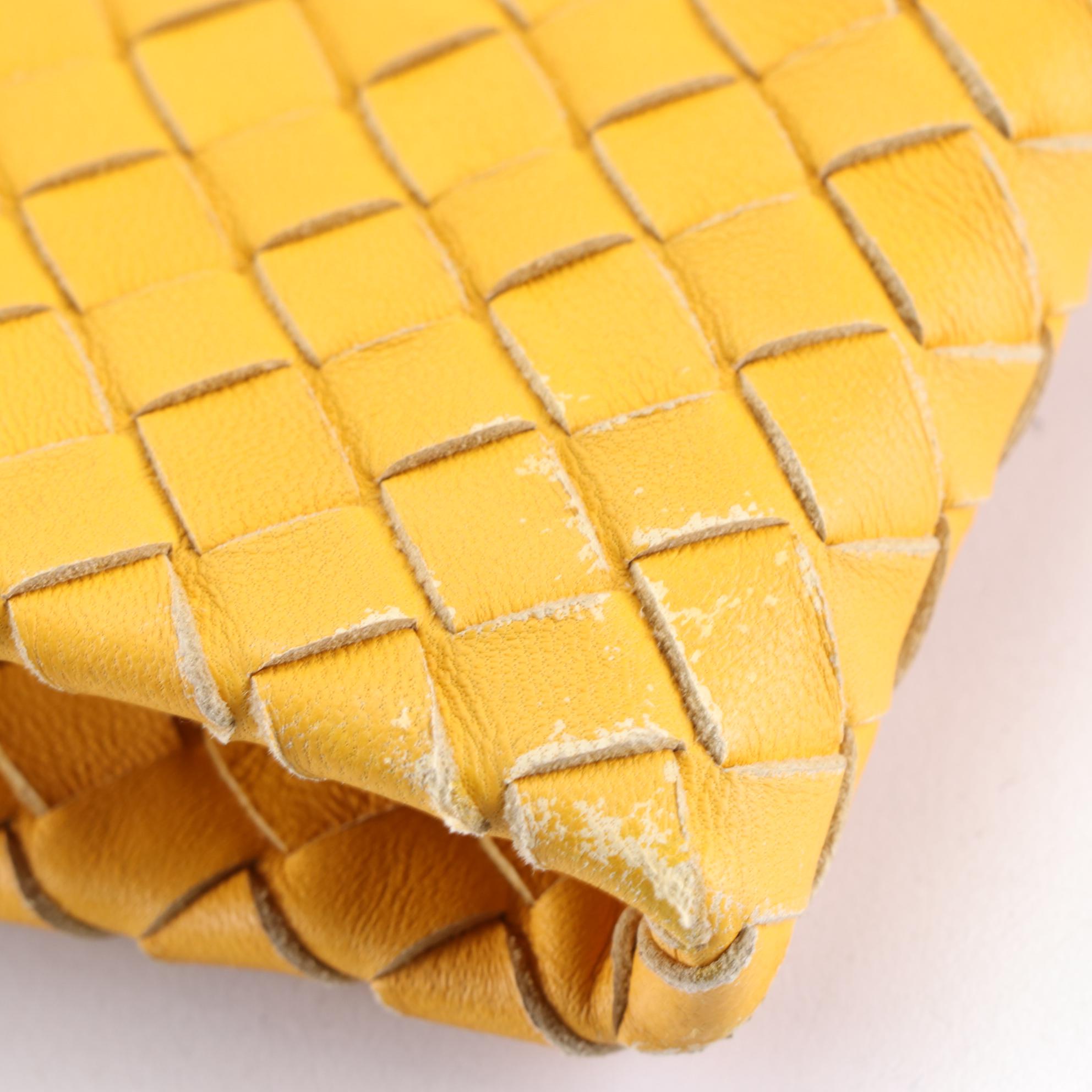 Bottega Veneta Fold Over Tote in Intrecciato Nappa Leather