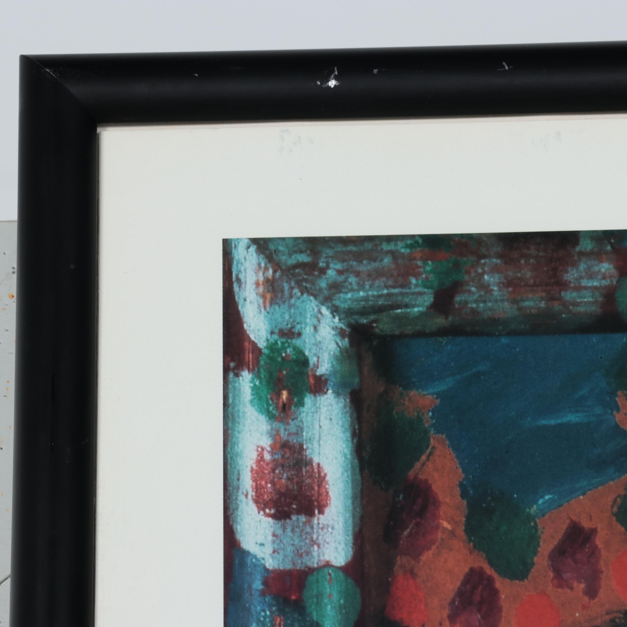 Offset Lithograph Poster After Wassily Kansinsky "Composition II"