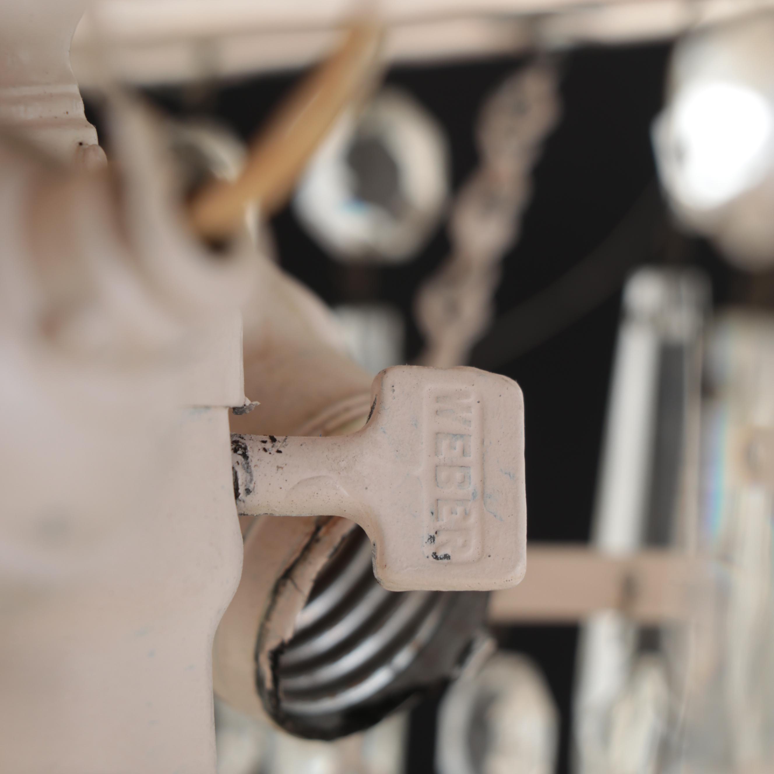 Neoclassical Style Glass Prism Pendant and Ceiling Medallion, Vintage