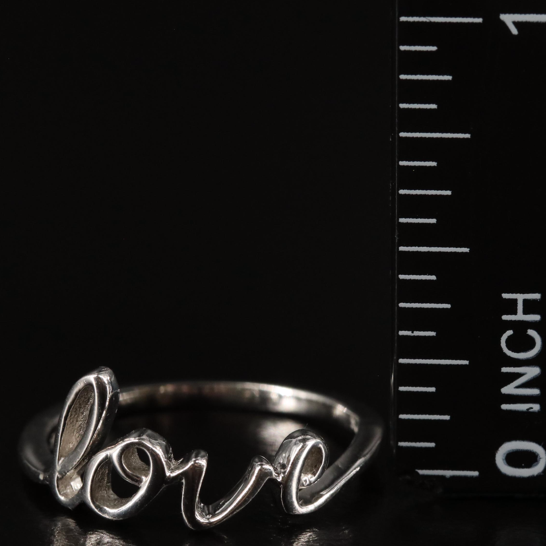 Sterling "Love" Ring
