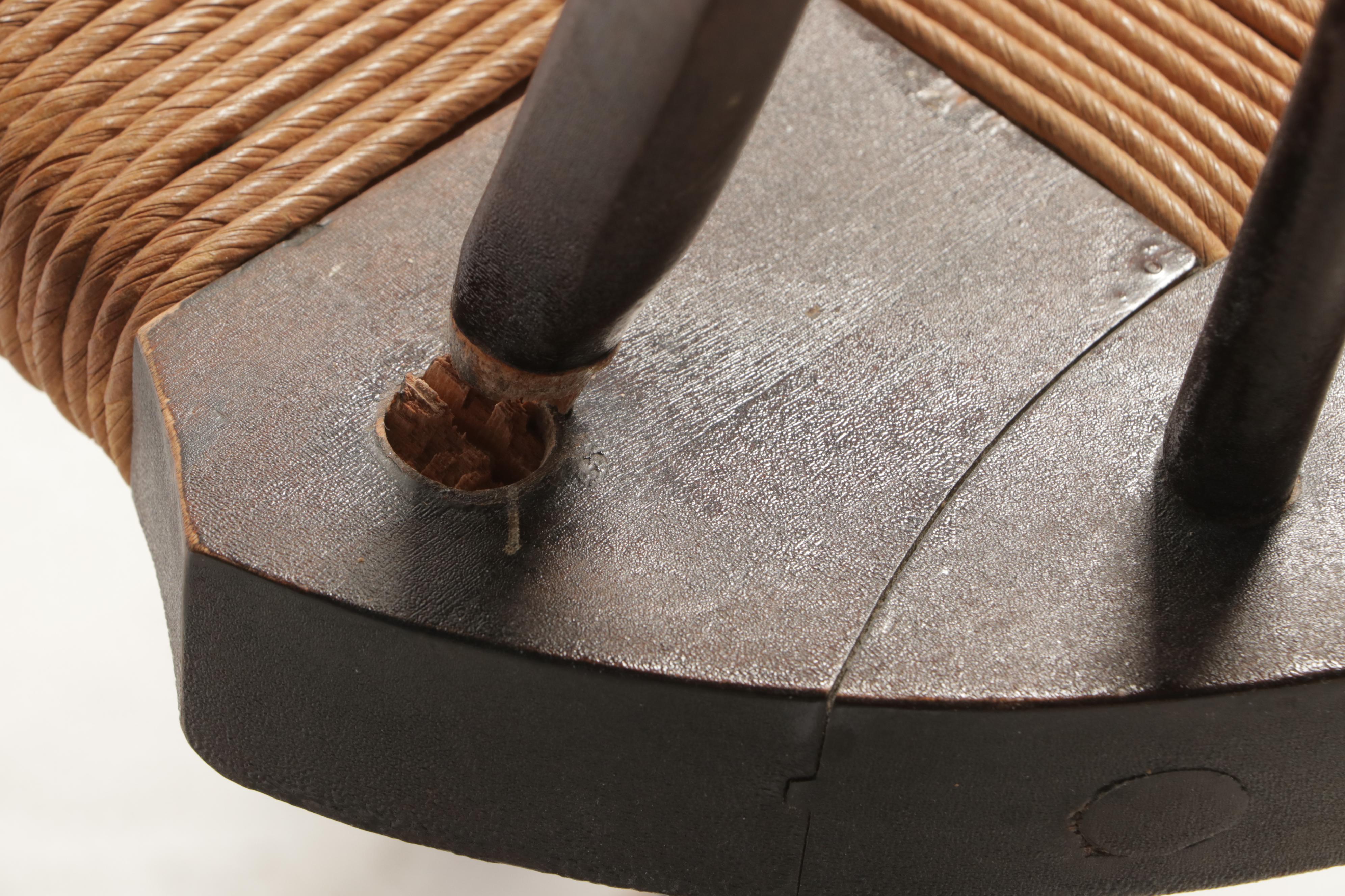 Four G. Henshaw & Sons Colonial Revival Brace-Back Windsor Dining Chairs