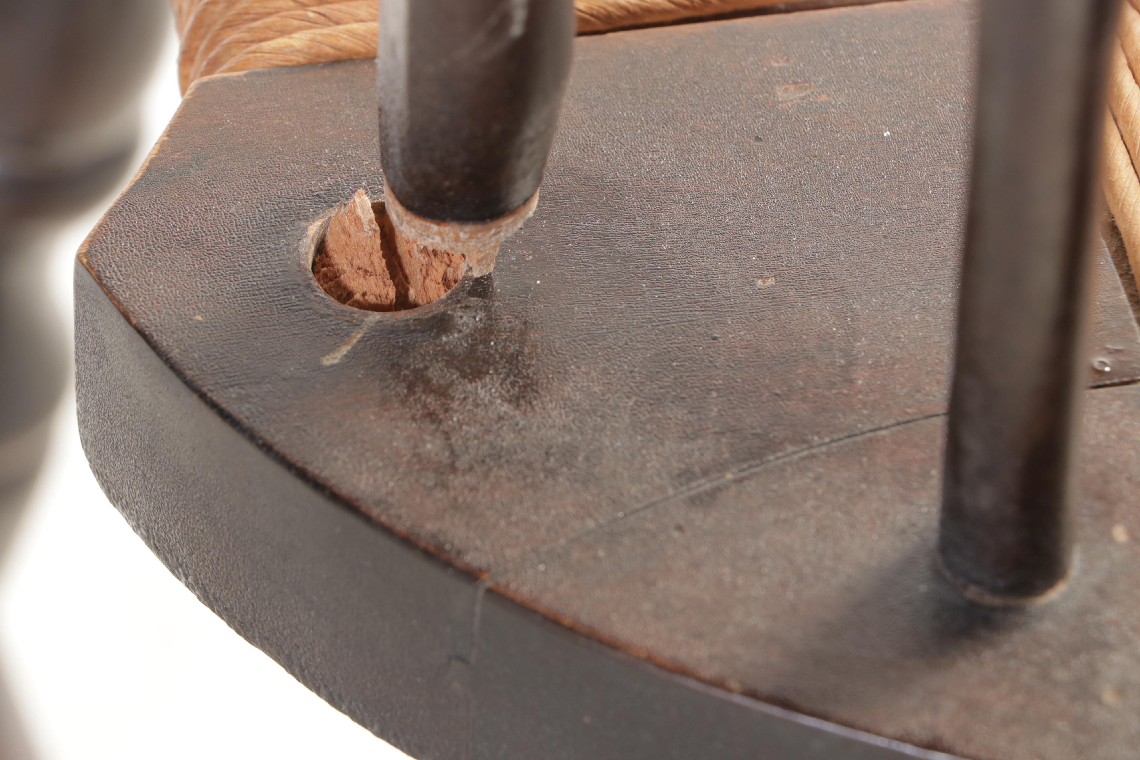 Four G. Henshaw & Sons Colonial Revival Brace-Back Windsor Dining Chairs