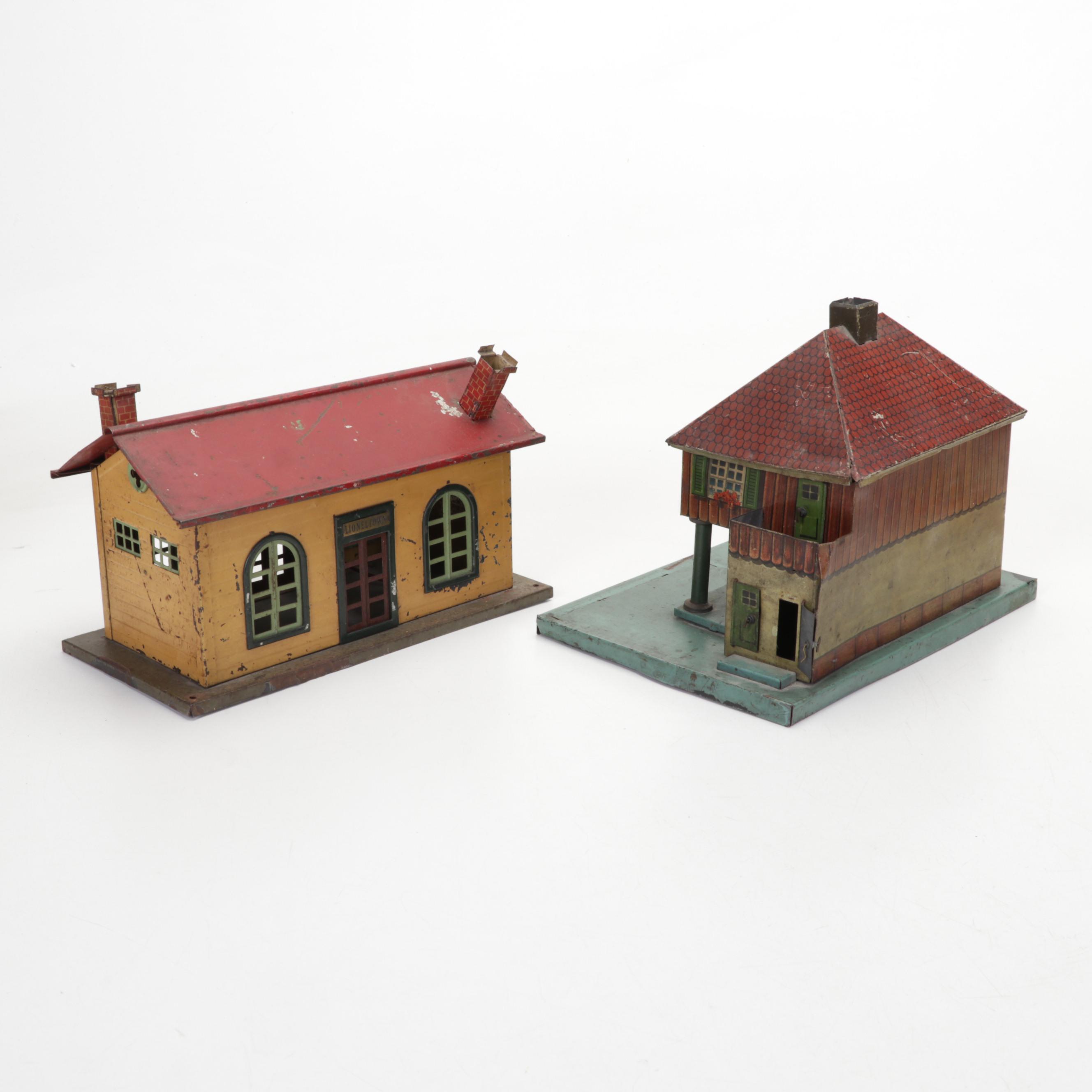 Lionel 027 and O Scale Locomotives, Cars, with Model Buildings, People and More