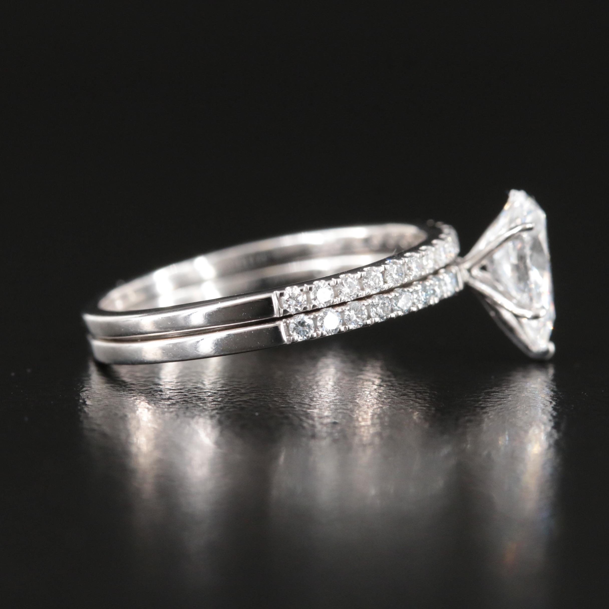 14K 1.33 CTW Lab Grown Diamond Ring Set