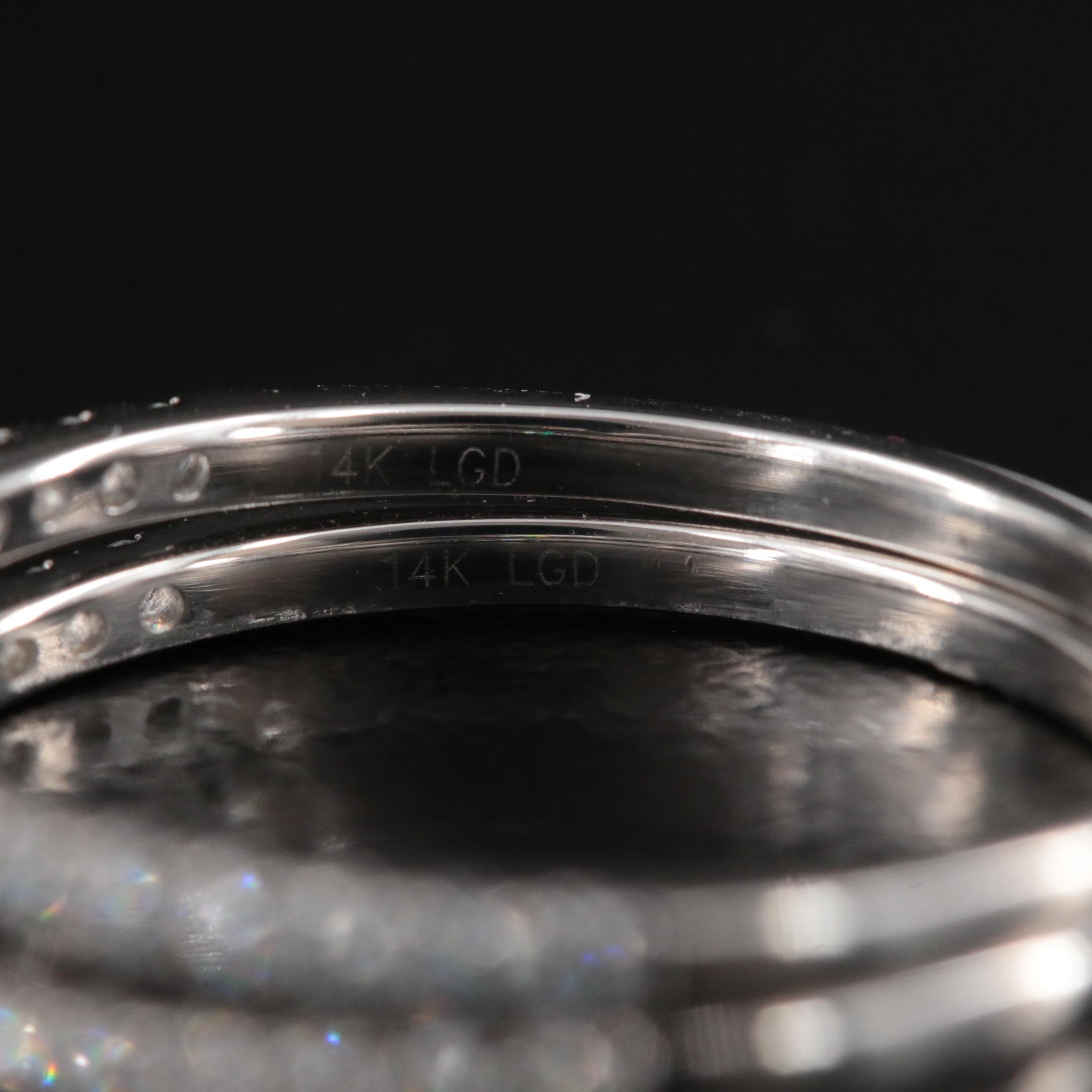 14K 1.33 CTW Lab Grown Diamond Ring Set