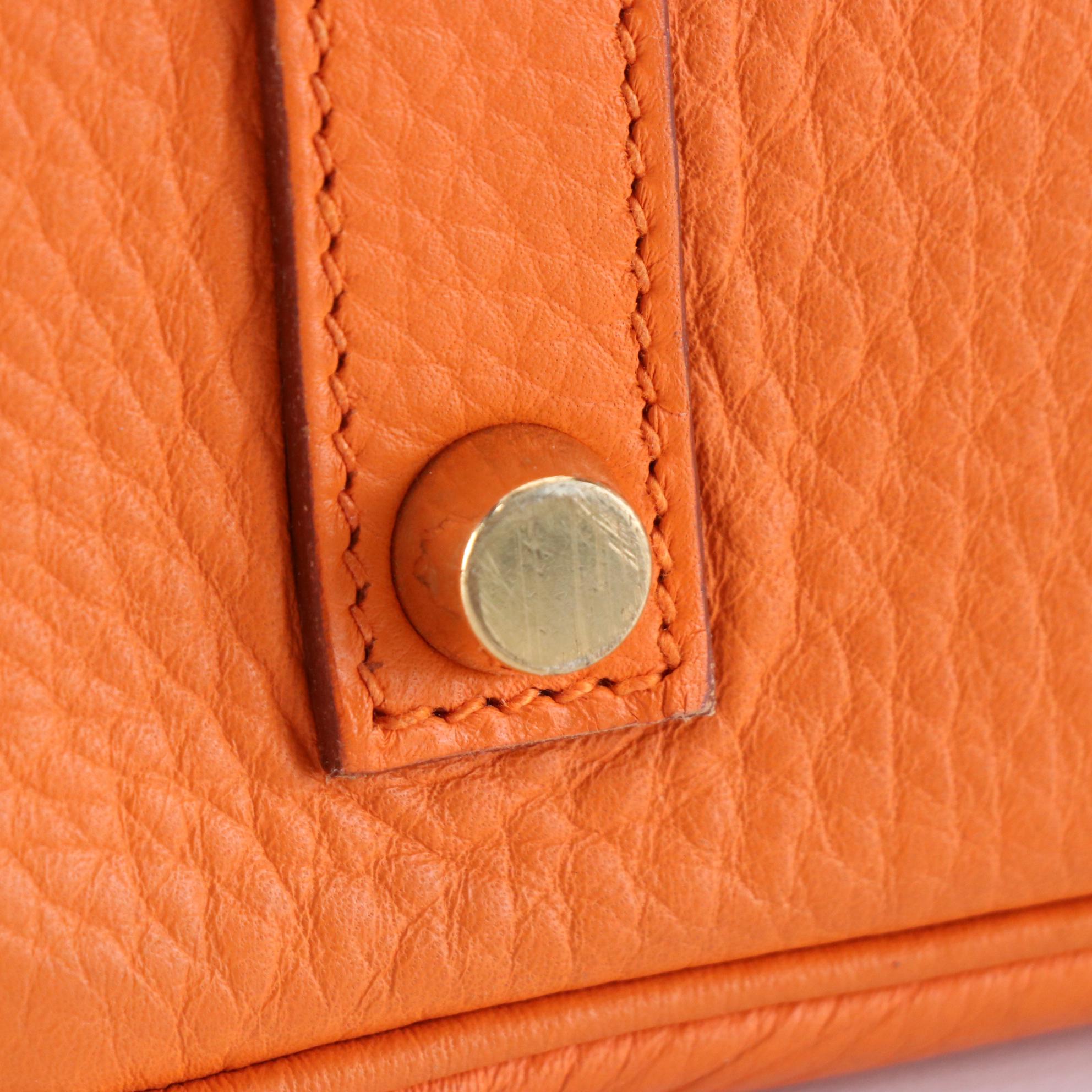 Hermès Birkin 35 Satchel in Orange Clemence Leather