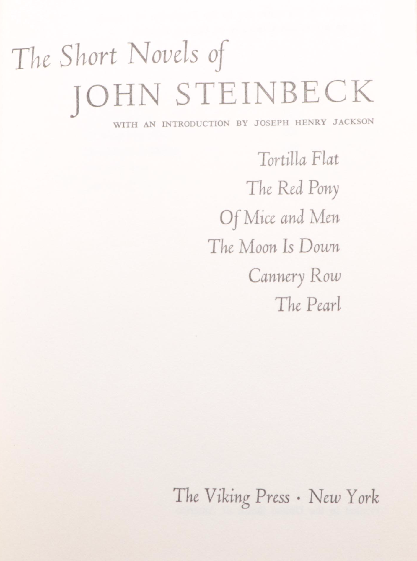 "The Grapes of Wrath," "Winter of Our Discontent," and More by Steinbeck, 1960s