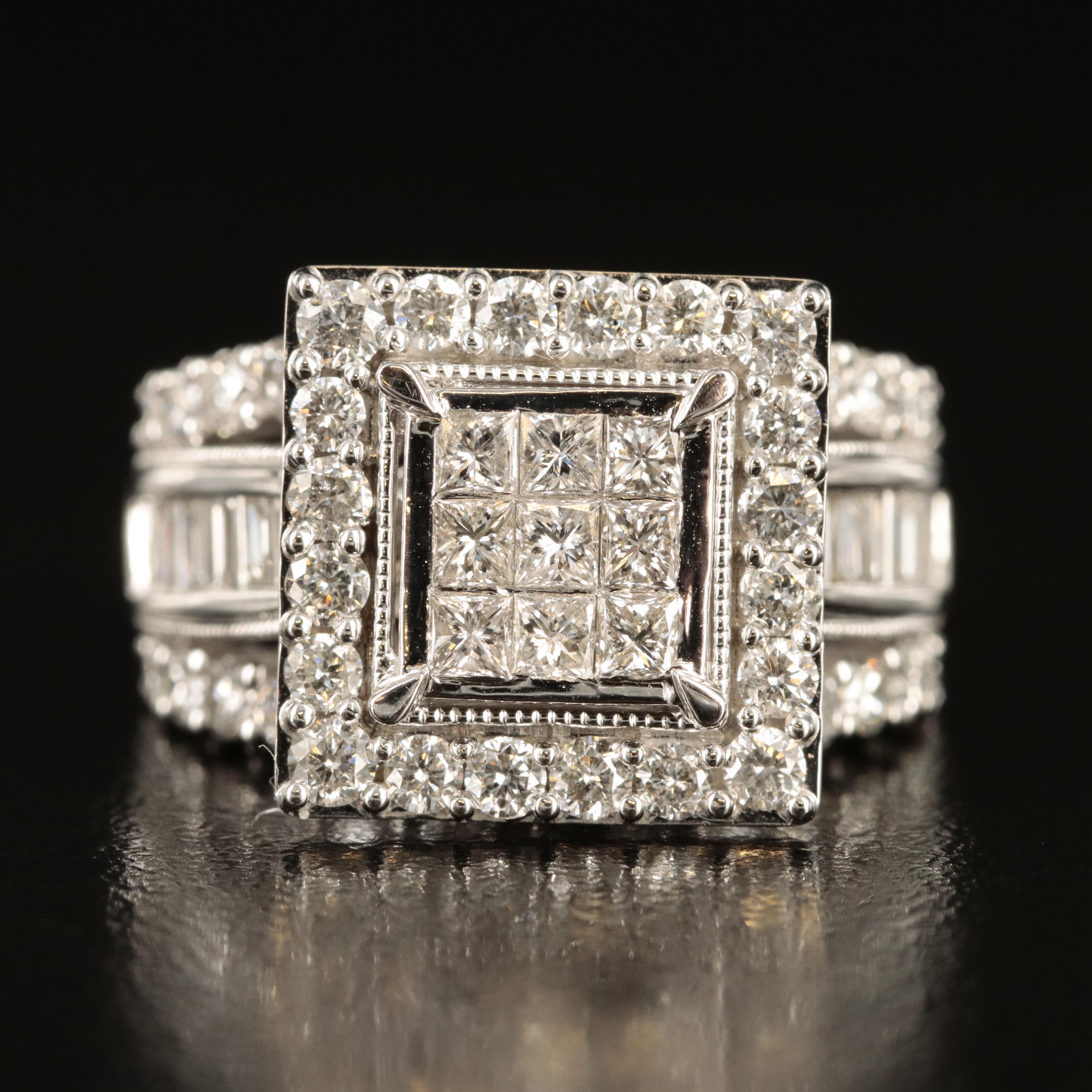 14K 4.02 CTW Diamond Ring