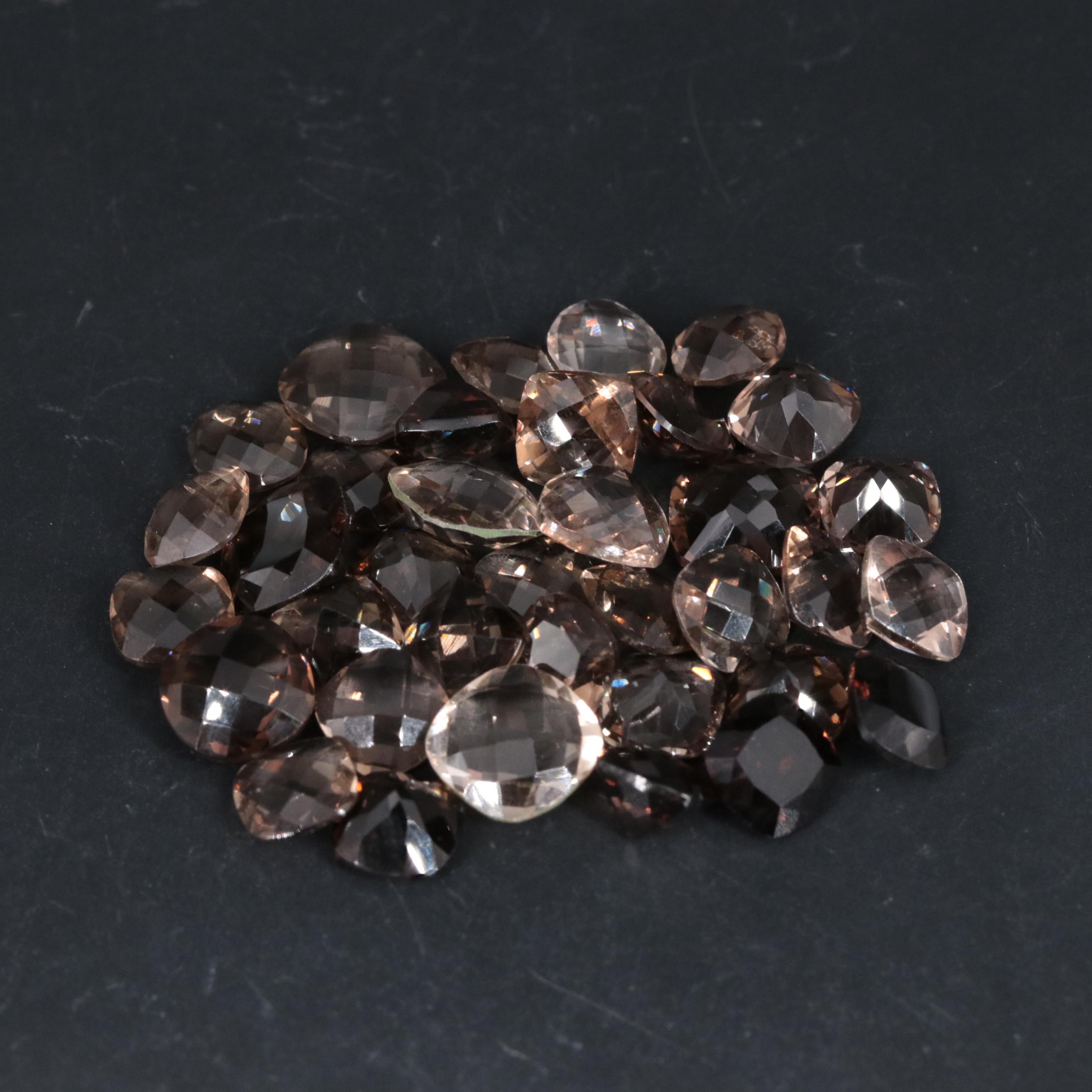 Loose 75.92 CTW Smoky Quartz