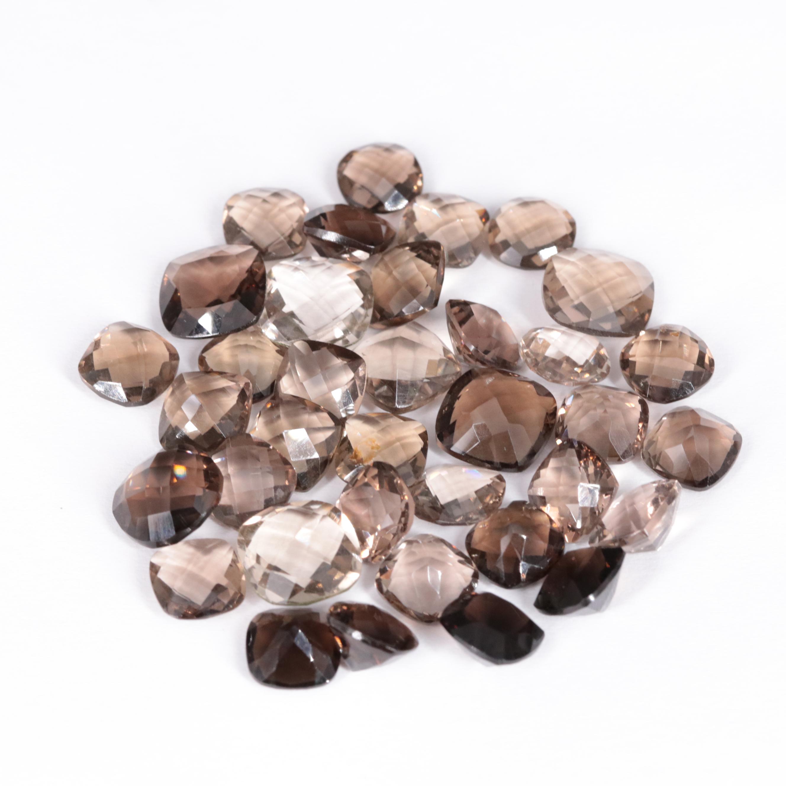 Loose 75.92 CTW Smoky Quartz
