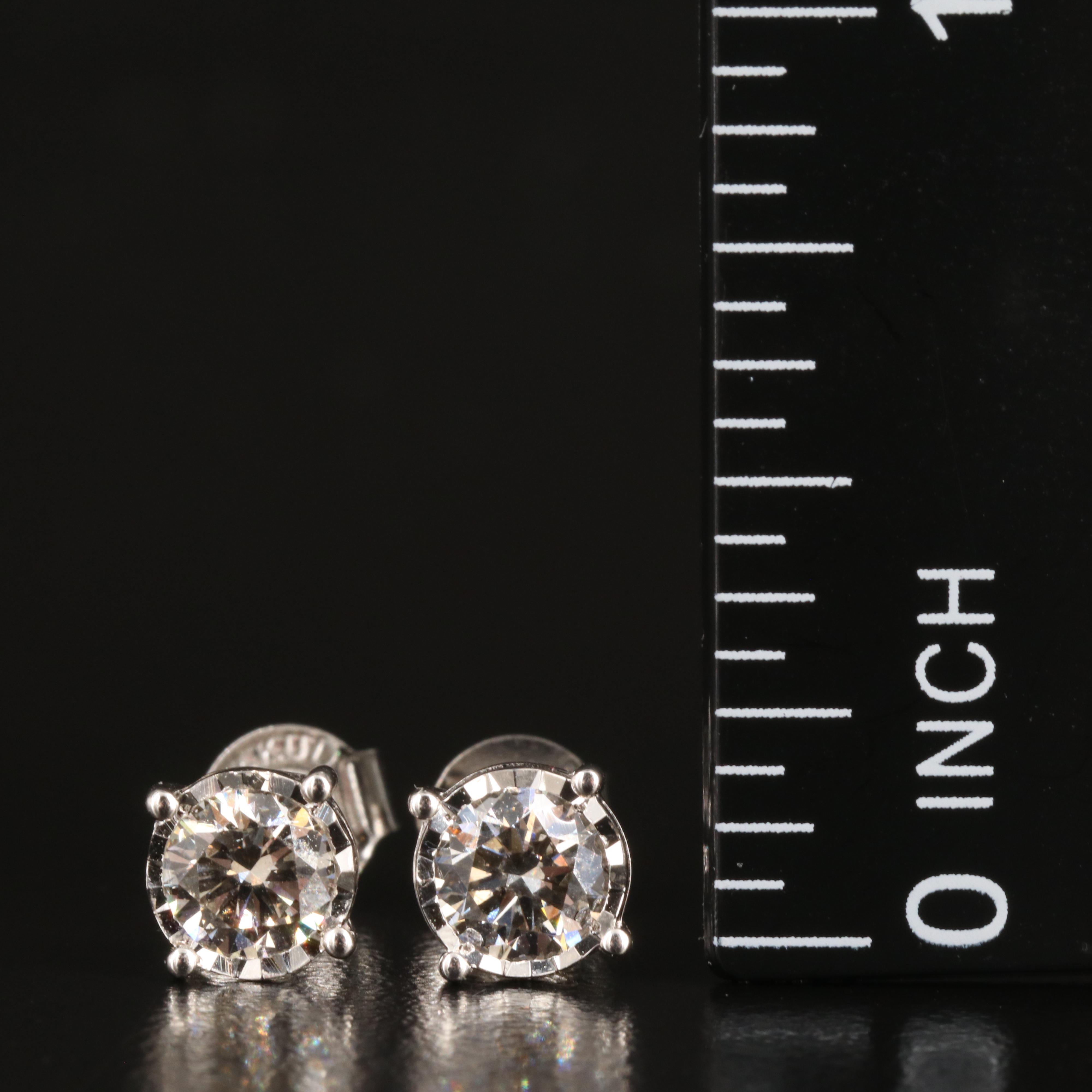 14K 0.80 CTW Lab Grown Diamond Stud Earrings
