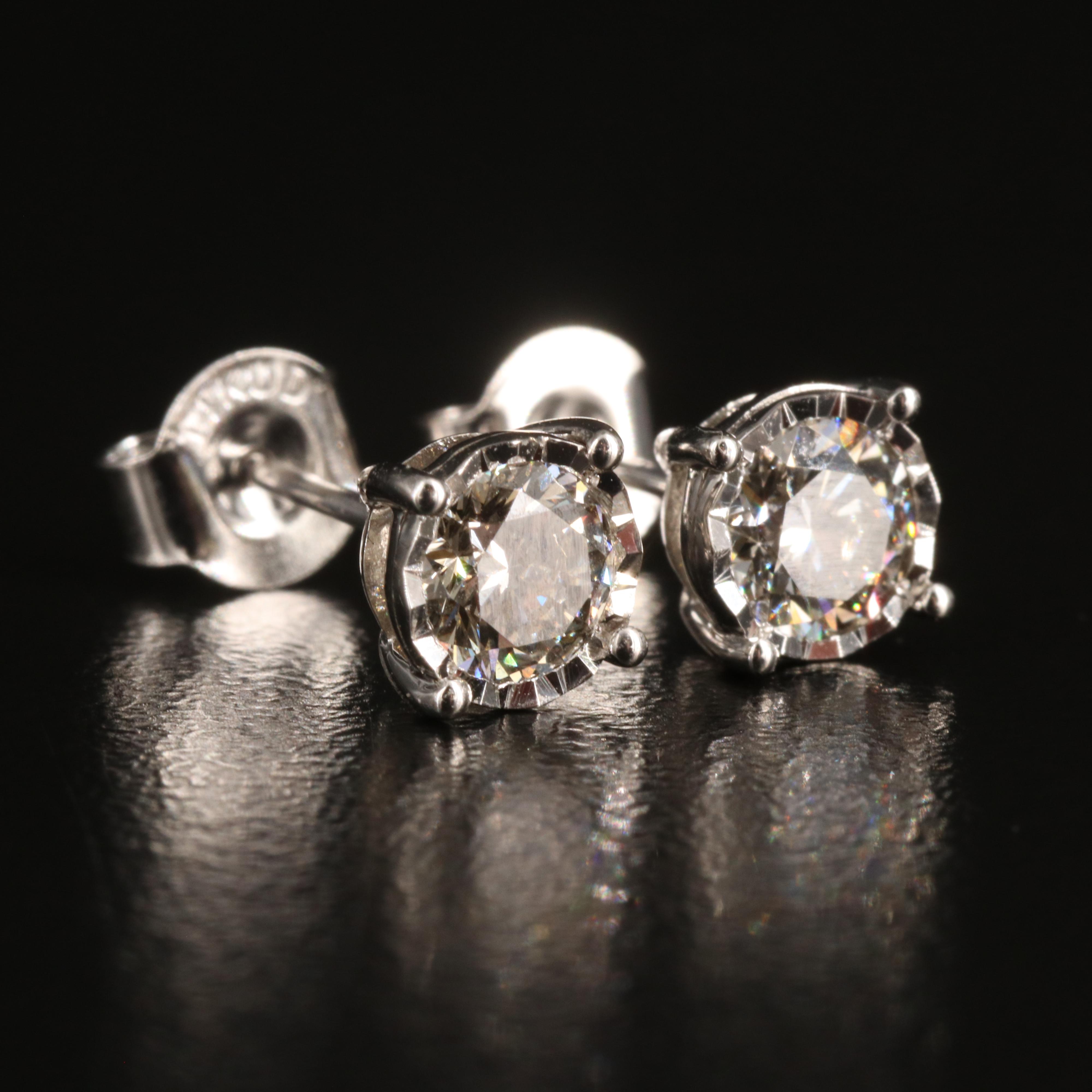 14K 0.80 CTW Lab Grown Diamond Stud Earrings