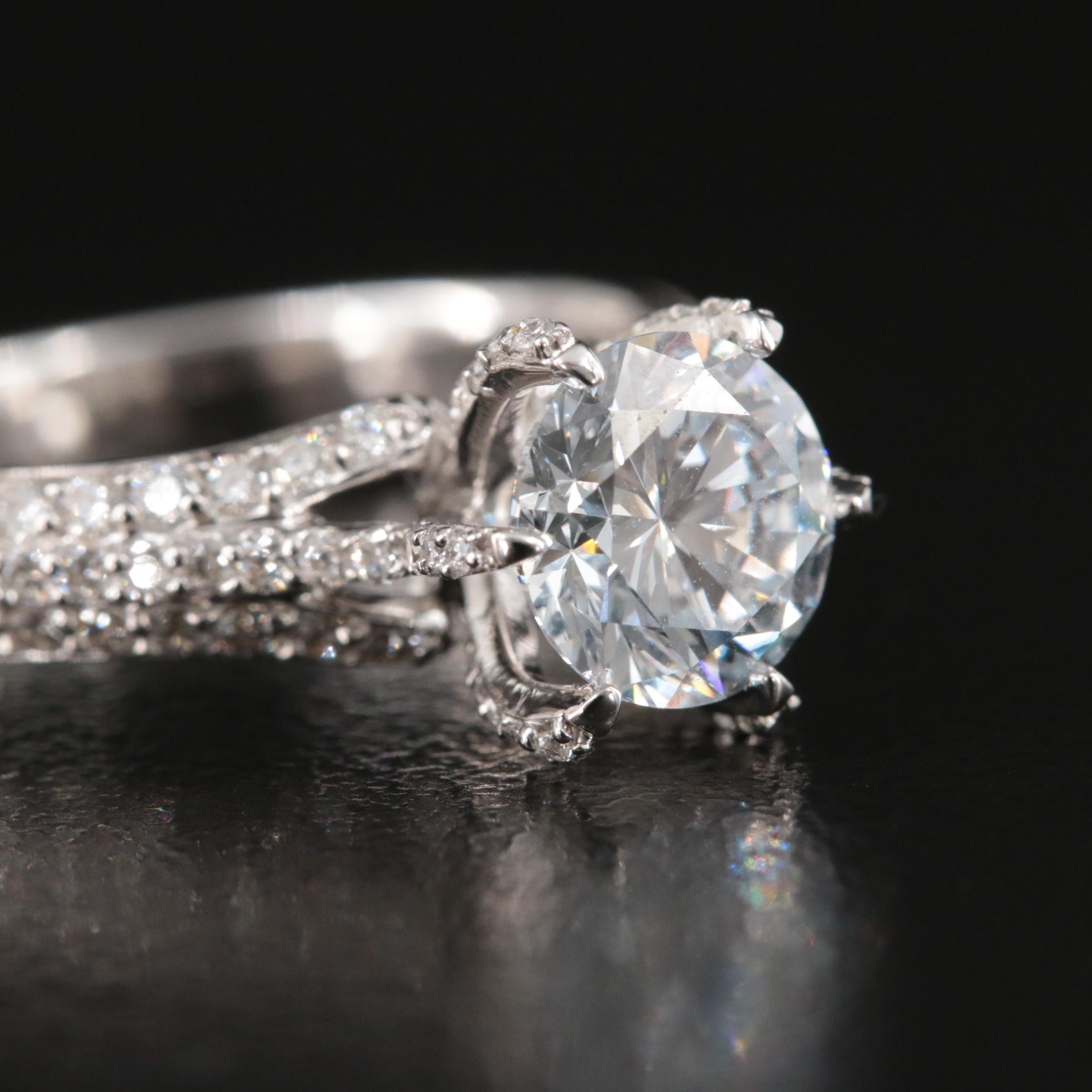 14K 1.67 CTW Lab Grown Diamond Ring