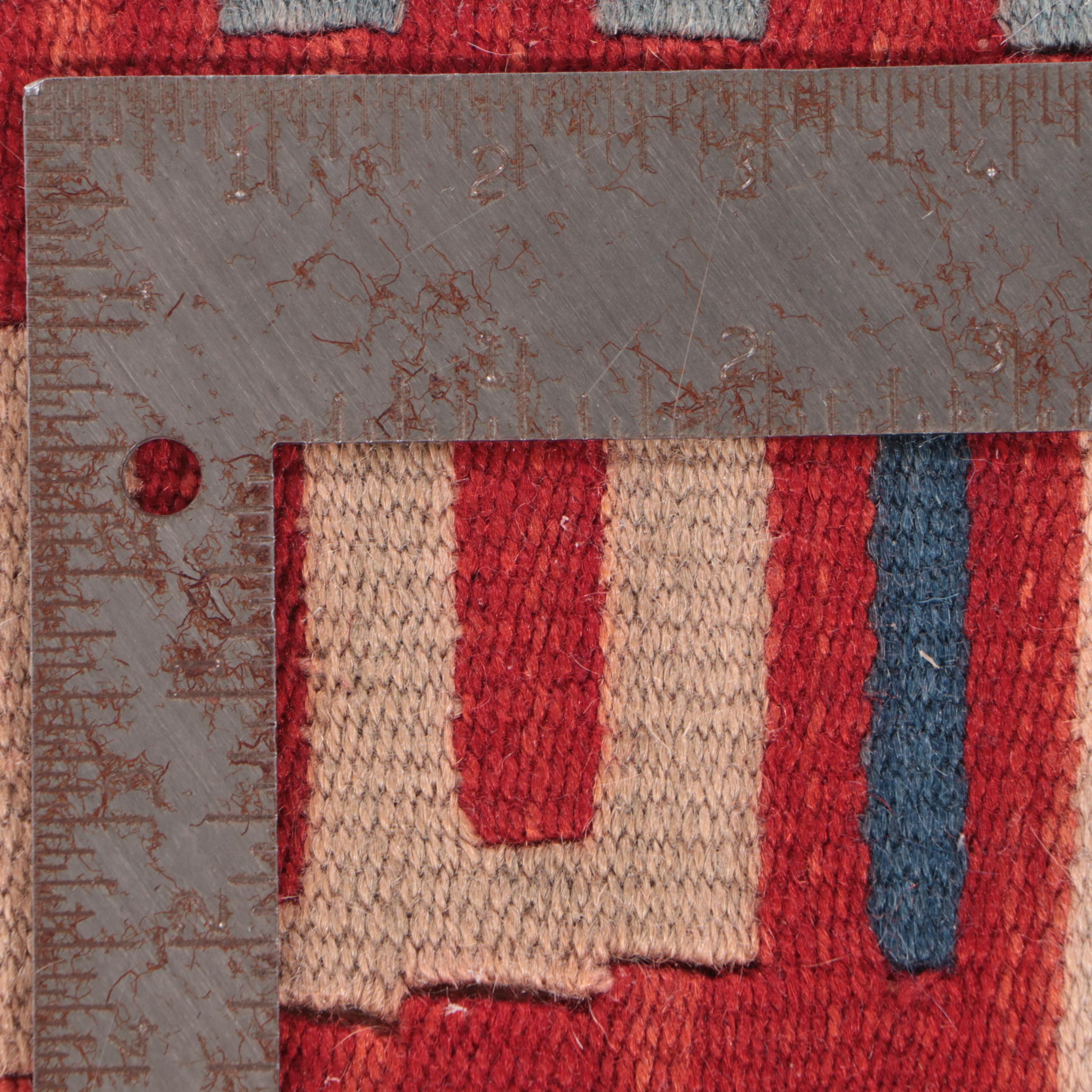 3'7 x 5'9 Handwoven Indian Kilim Area Rug