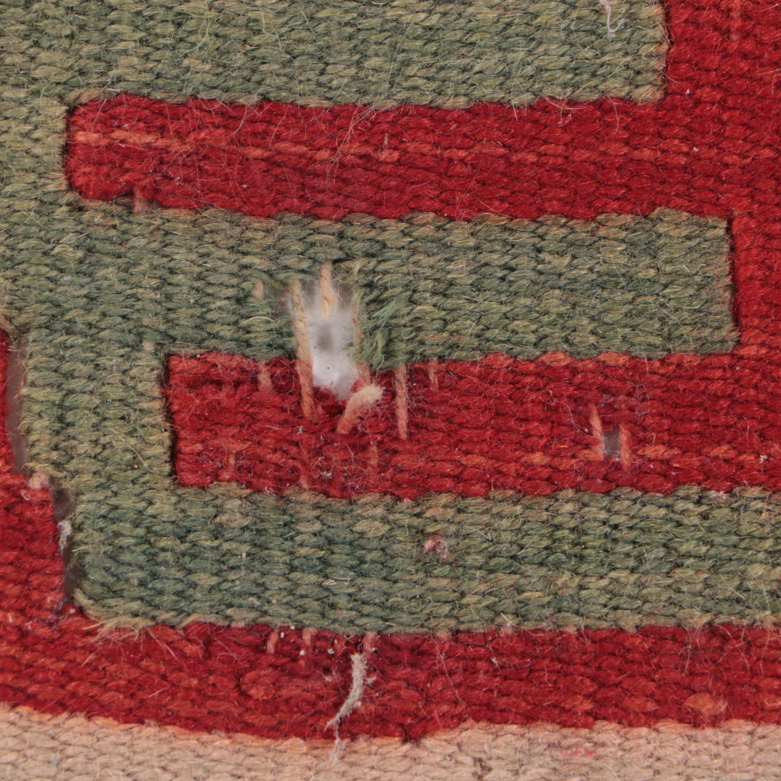 3'7 x 5'9 Handwoven Indian Kilim Area Rug