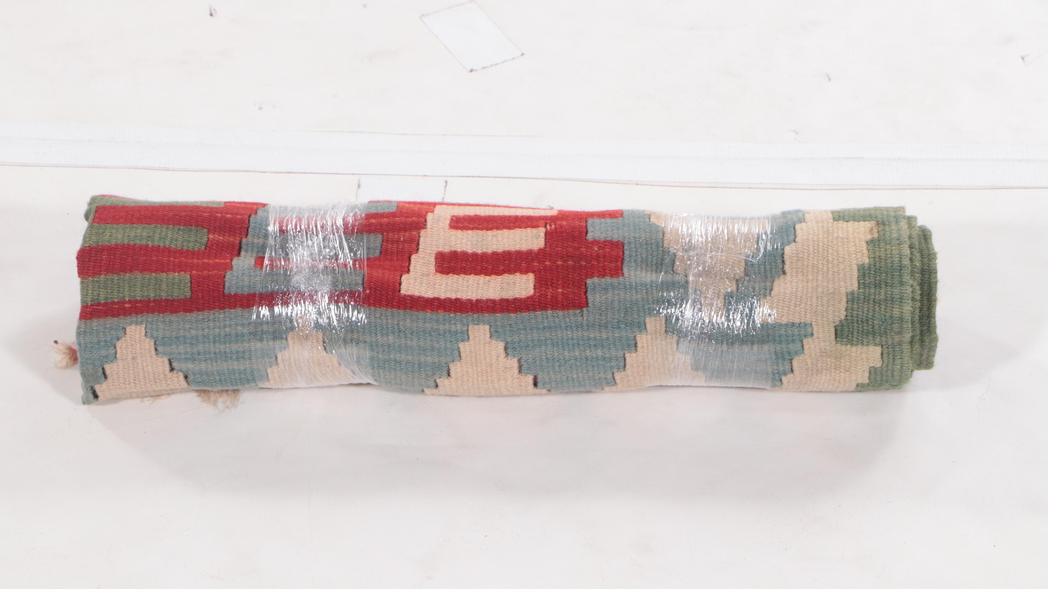 3'7 x 5'9 Handwoven Indian Kilim Area Rug