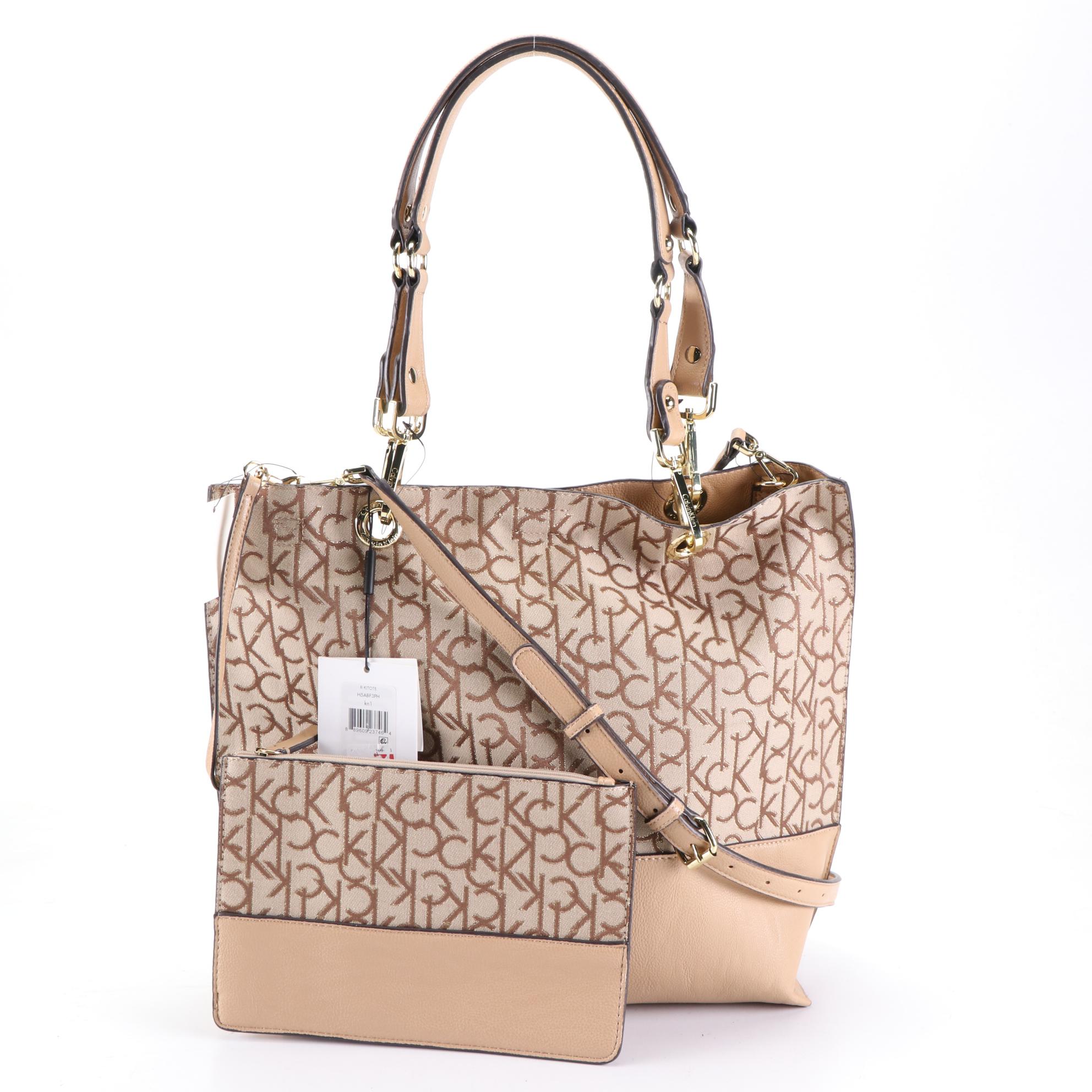 Calvin Klein CK Logo Reversible Tote Bags, New with Tags