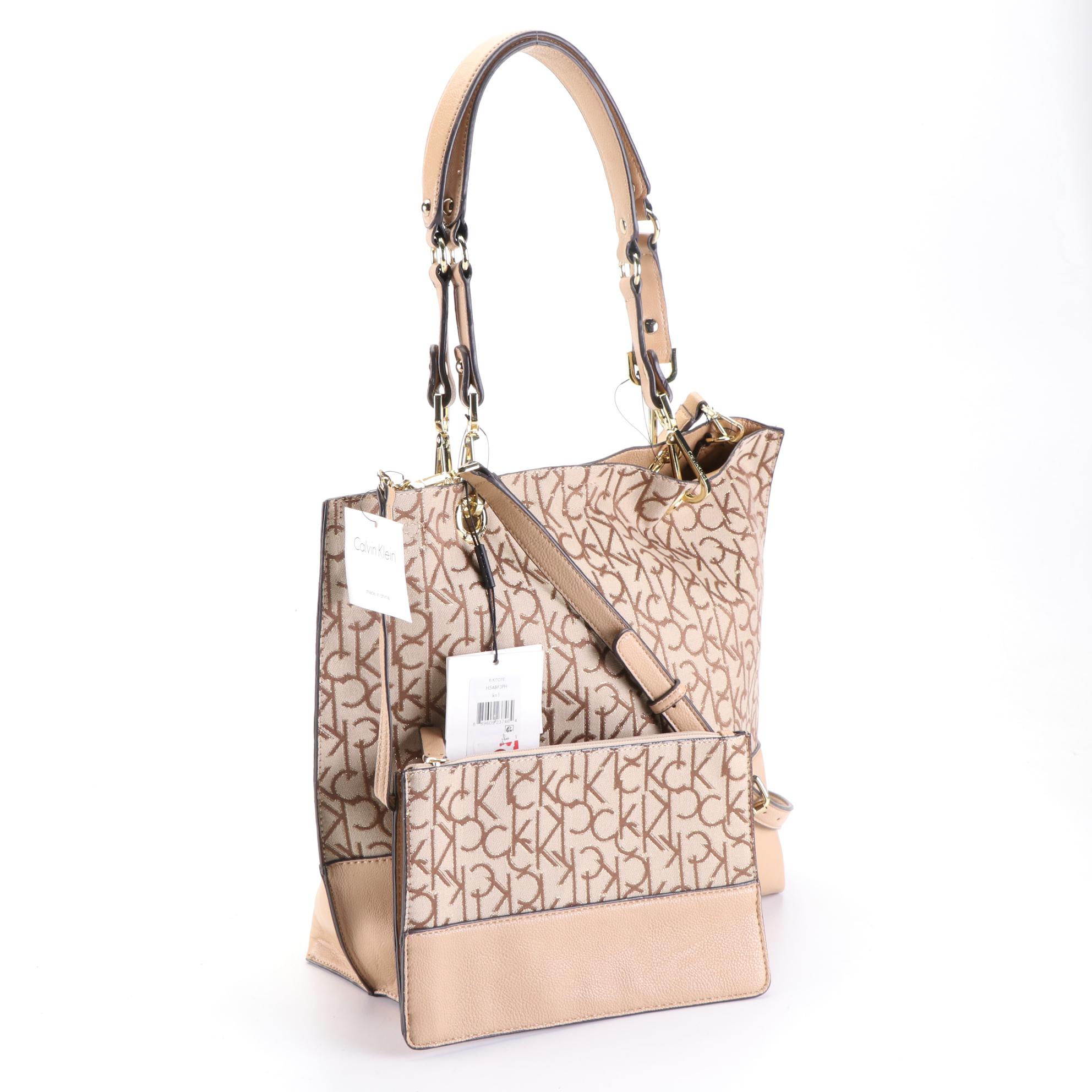 Calvin Klein CK Logo Reversible Tote Bags, New with Tags