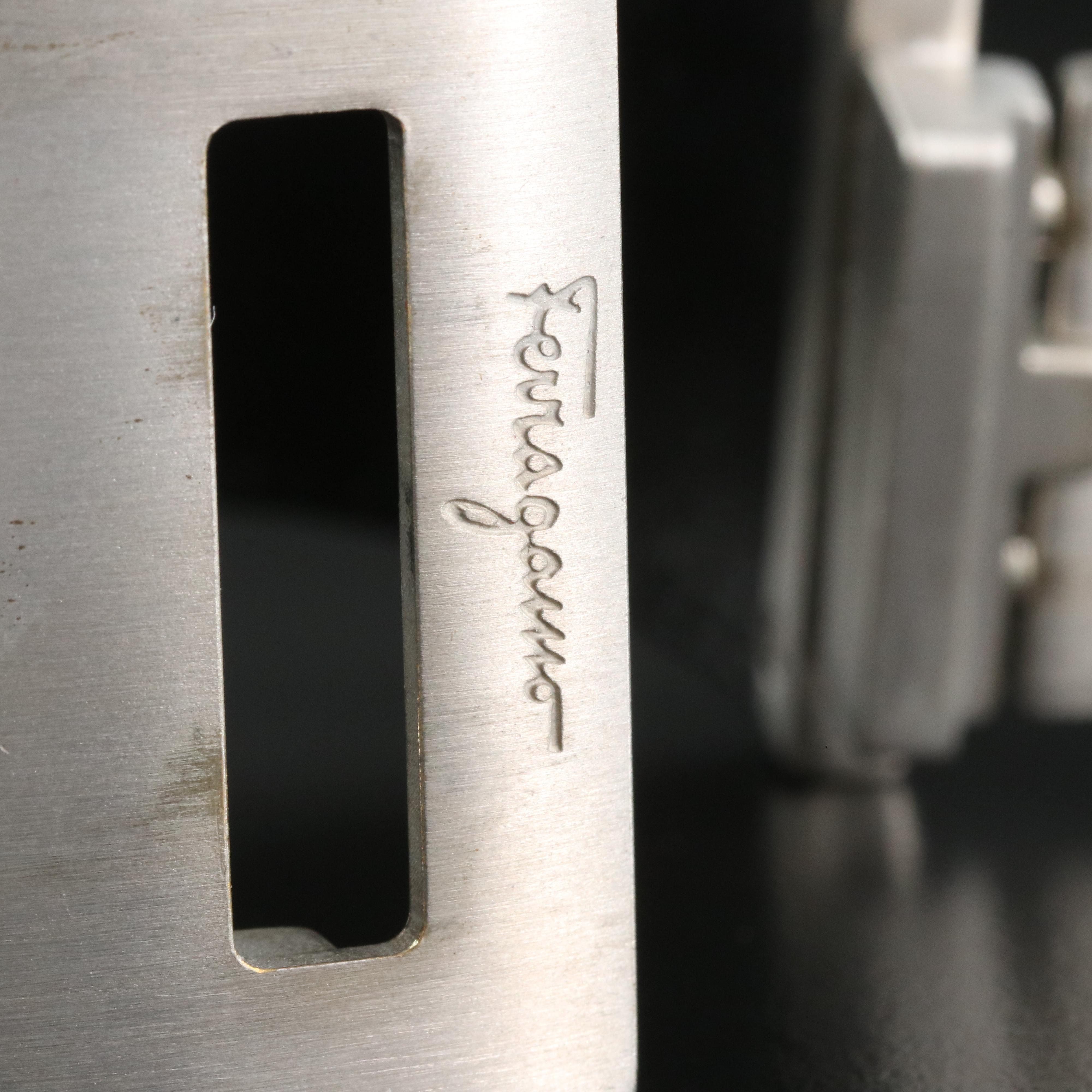 Salvatore Ferragamo Gancio Wide Cuff Bracelet with Box