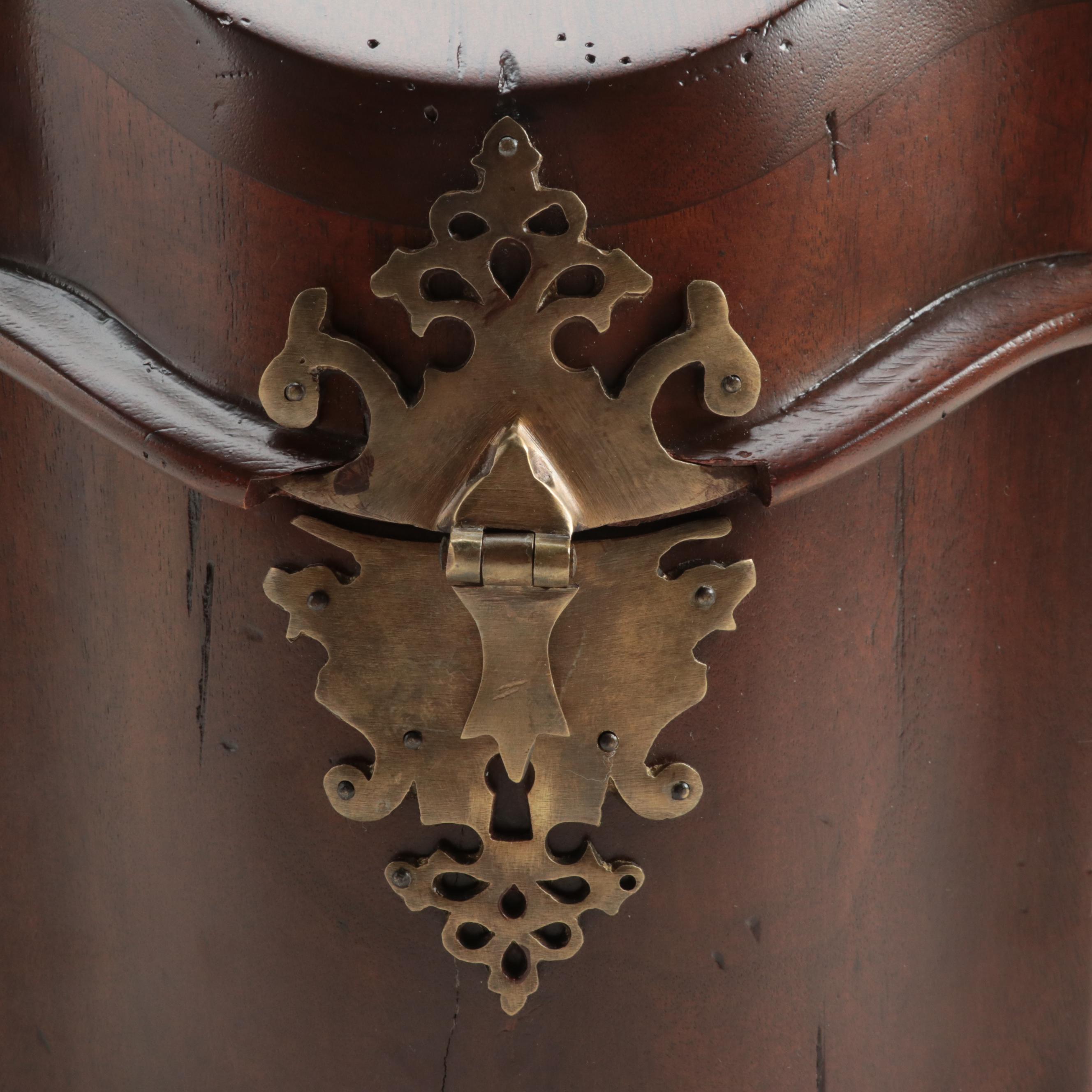 George III Style English Mahogany Knife Box