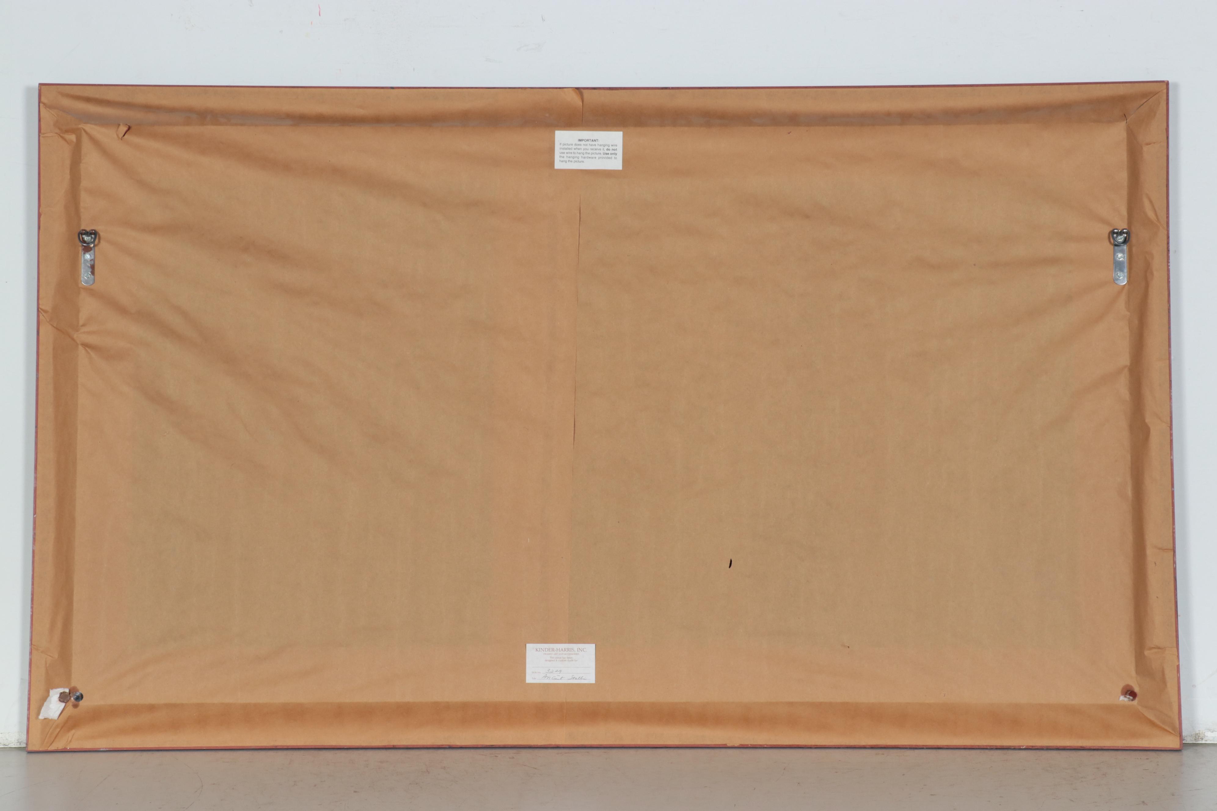 Chinese Large Scale Gouache Painting of Horses