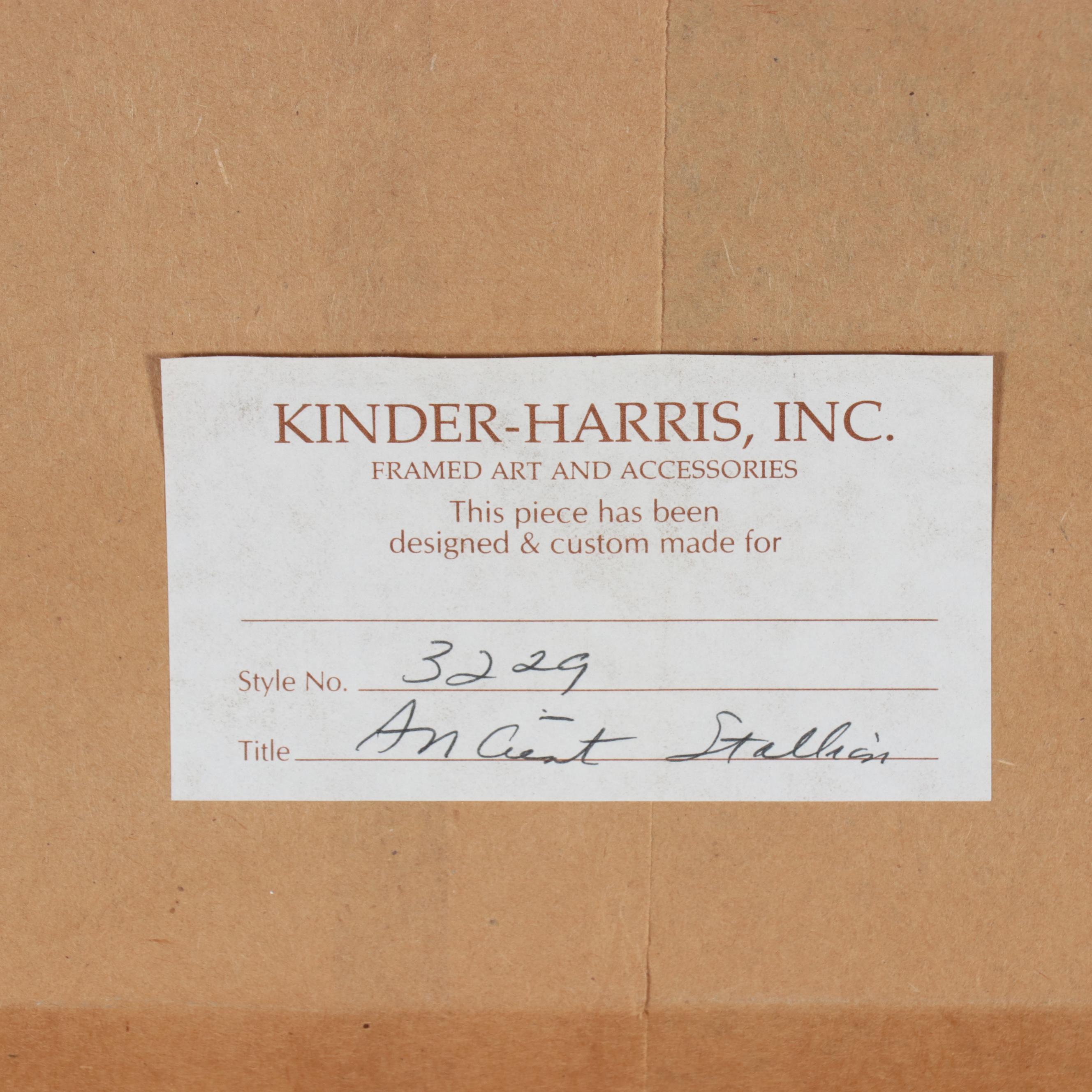 Chinese Large Scale Gouache Painting of Horses