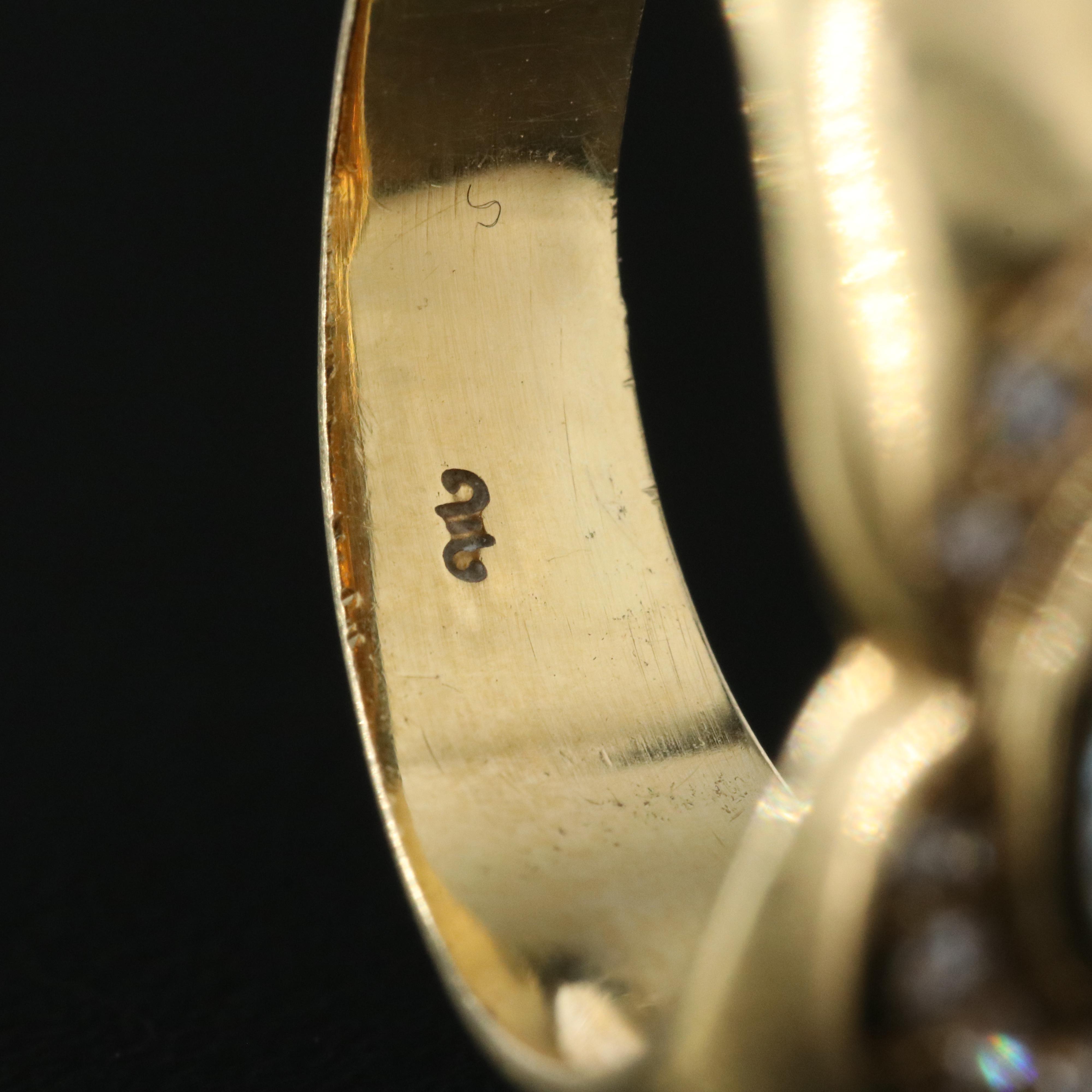 18K Aquamarine and Diamond Ring