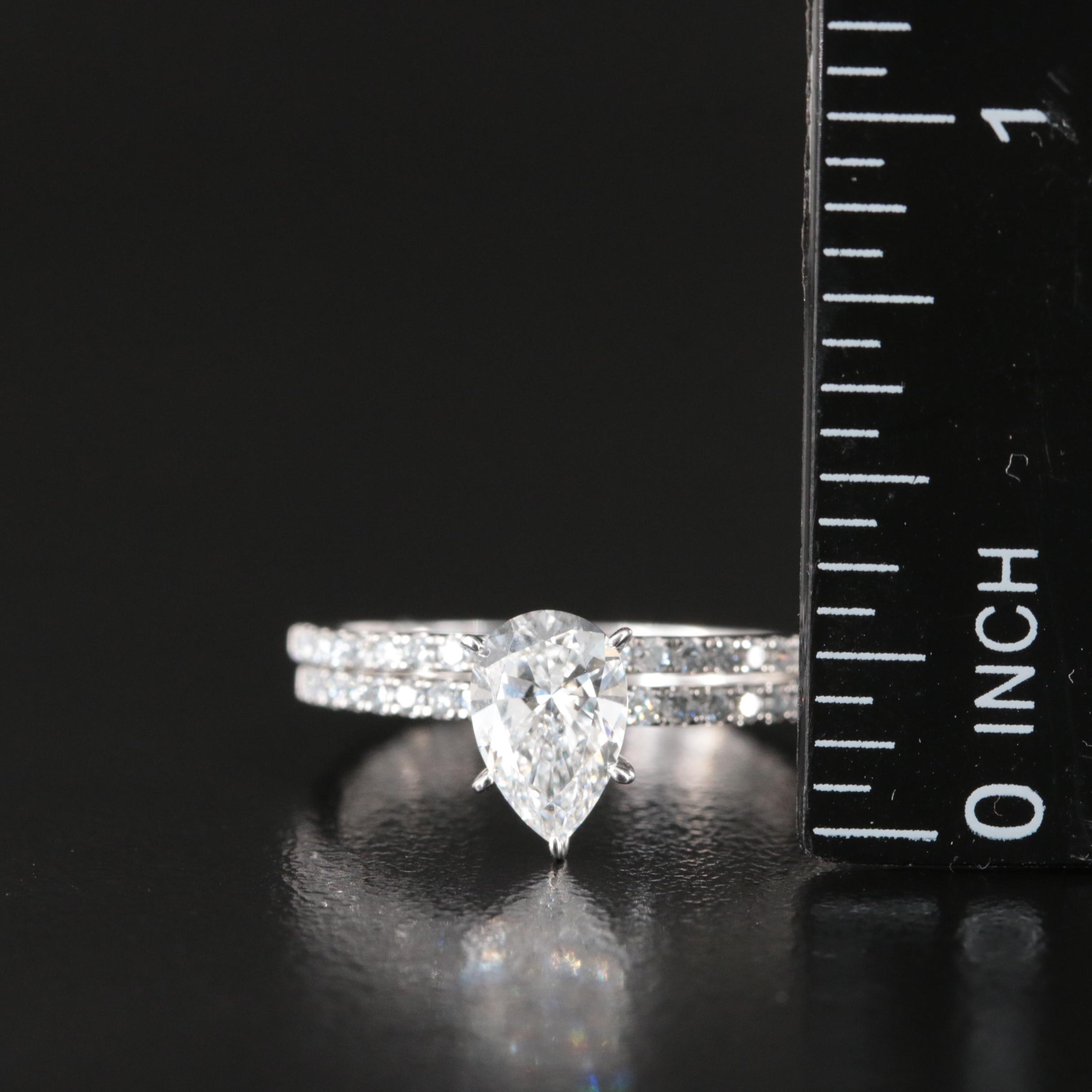 14K 1.33 CTW Lab Grown Diamond Ring Set
