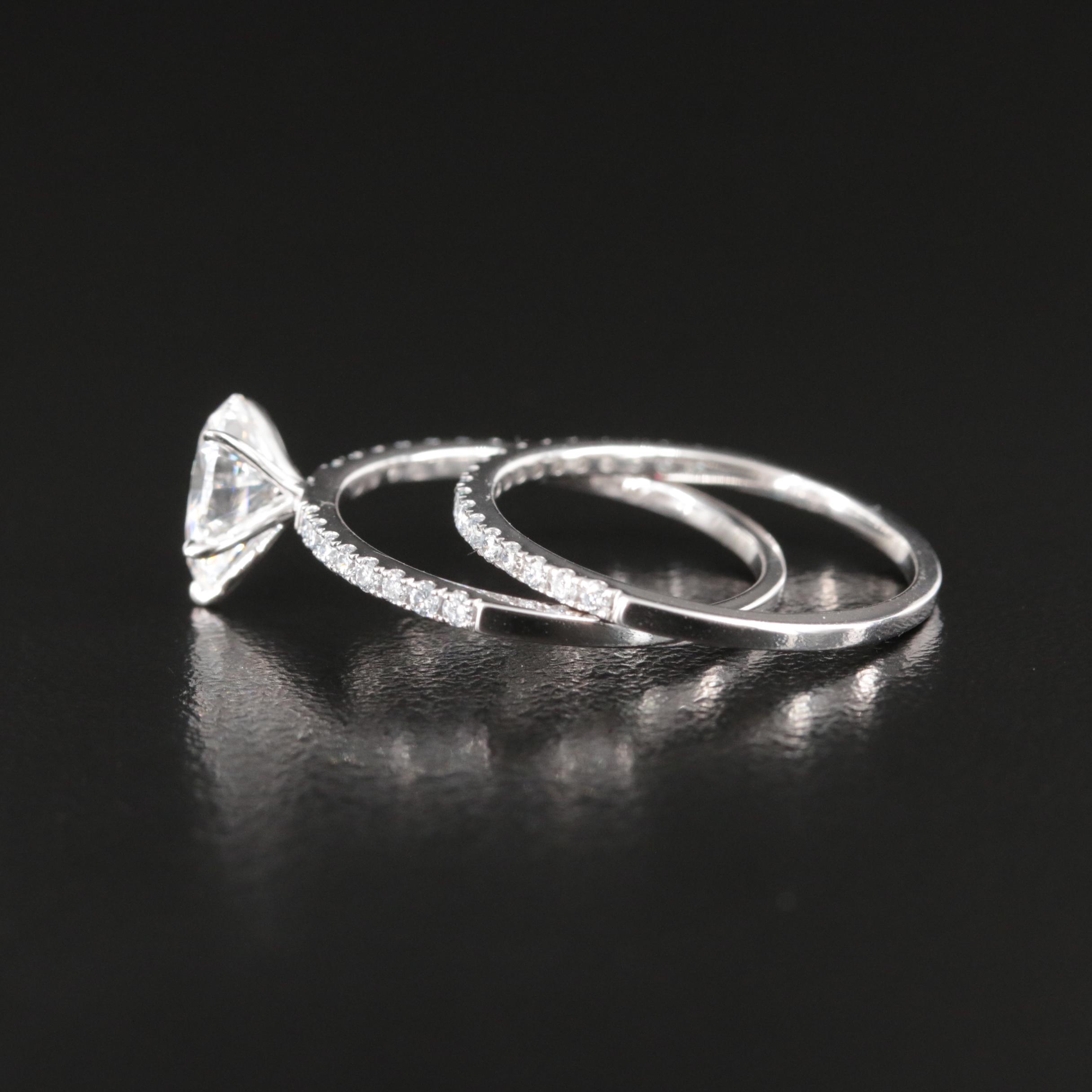 14K 1.33 CTW Lab Grown Diamond Ring Set