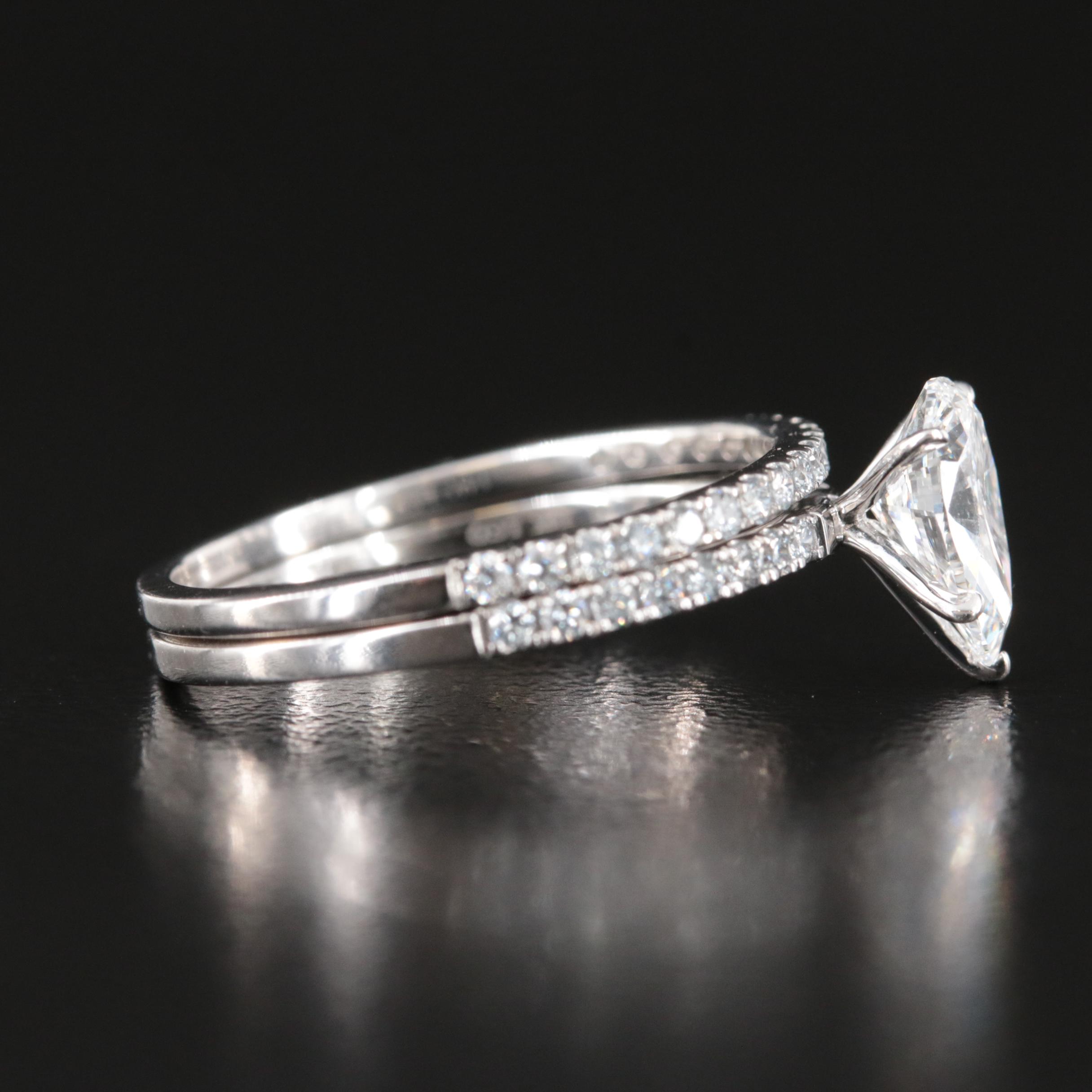 14K 1.33 CTW Lab Grown Diamond Ring Set