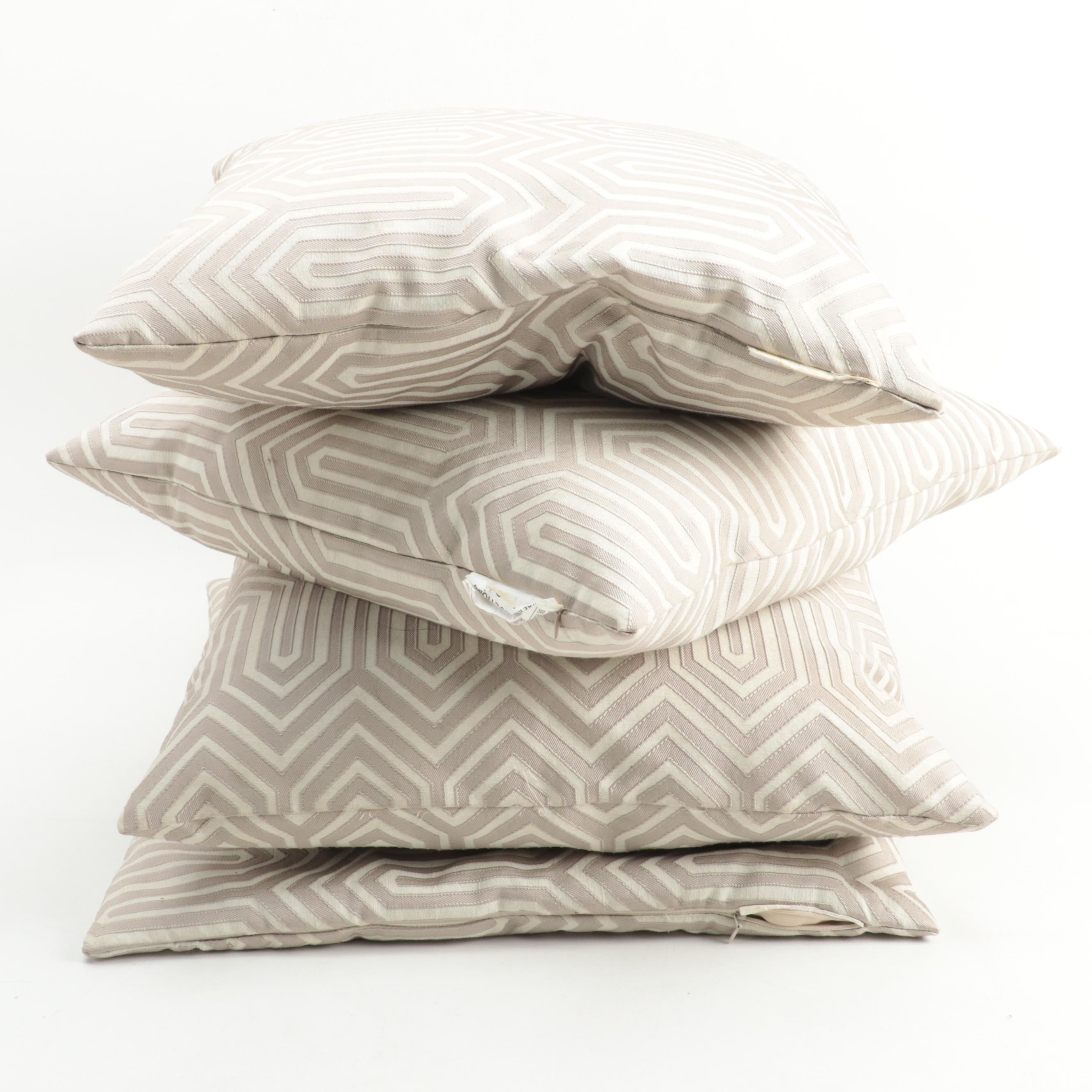 Contemporary Geometric Pattern Down Filled Accent Pillows