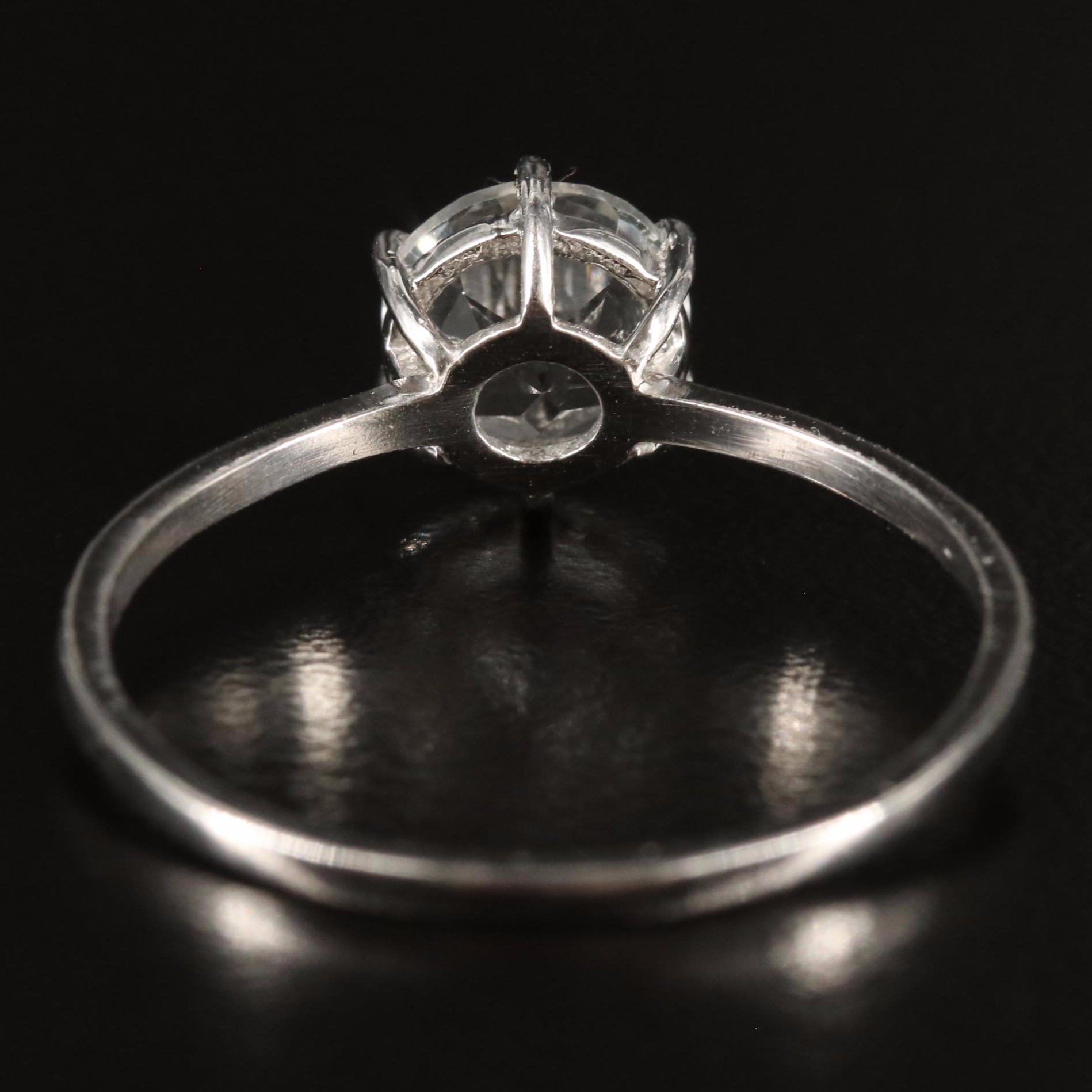 Sterling White Topaz Solitaire Ring