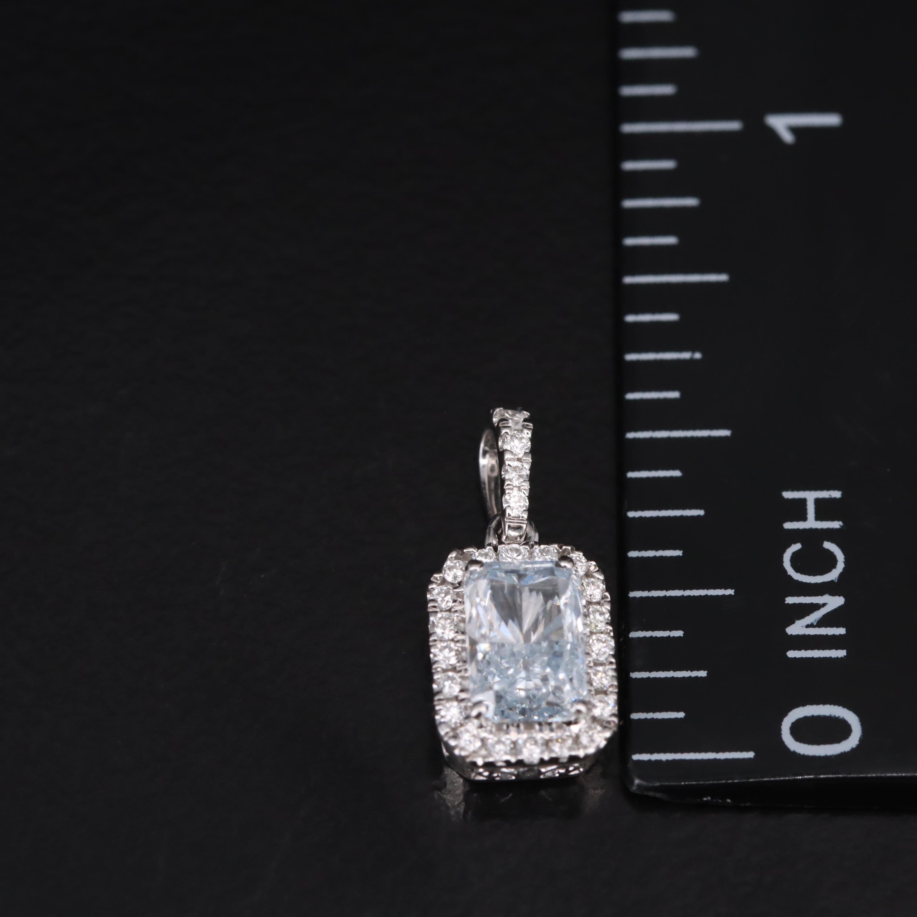 14K 0.64 CTW Lab Grown Diamond Pendant