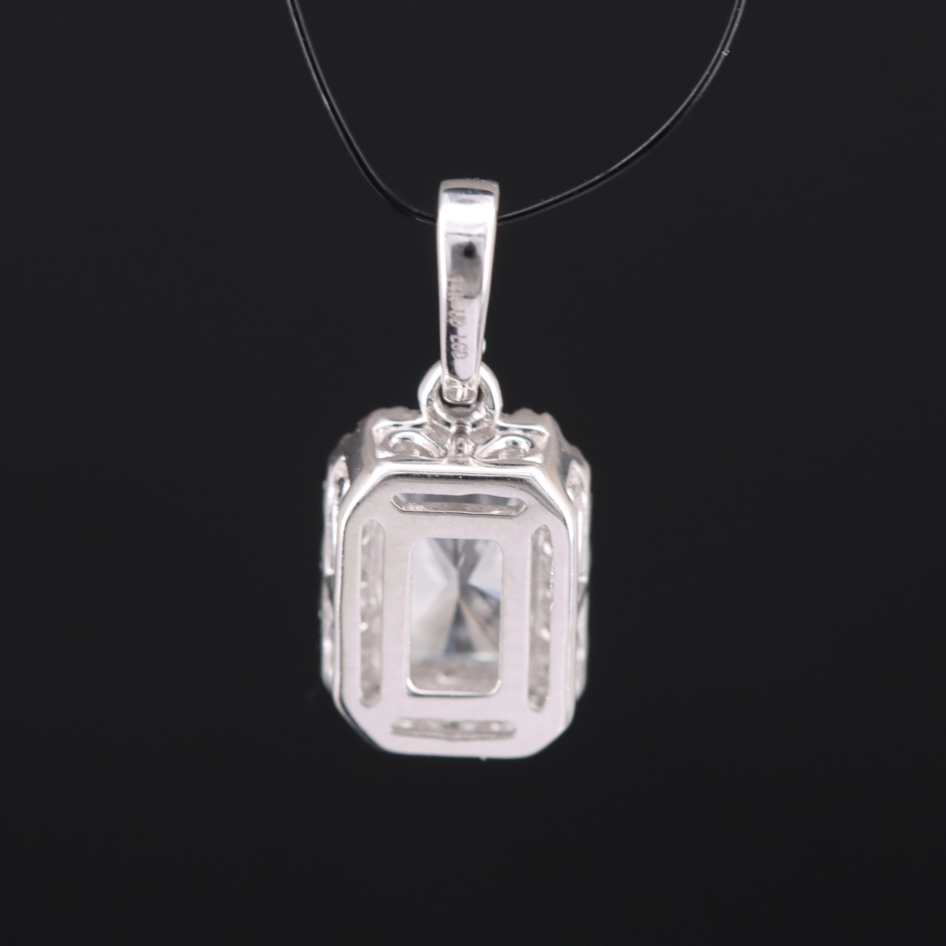 14K 0.64 CTW Lab Grown Diamond Pendant