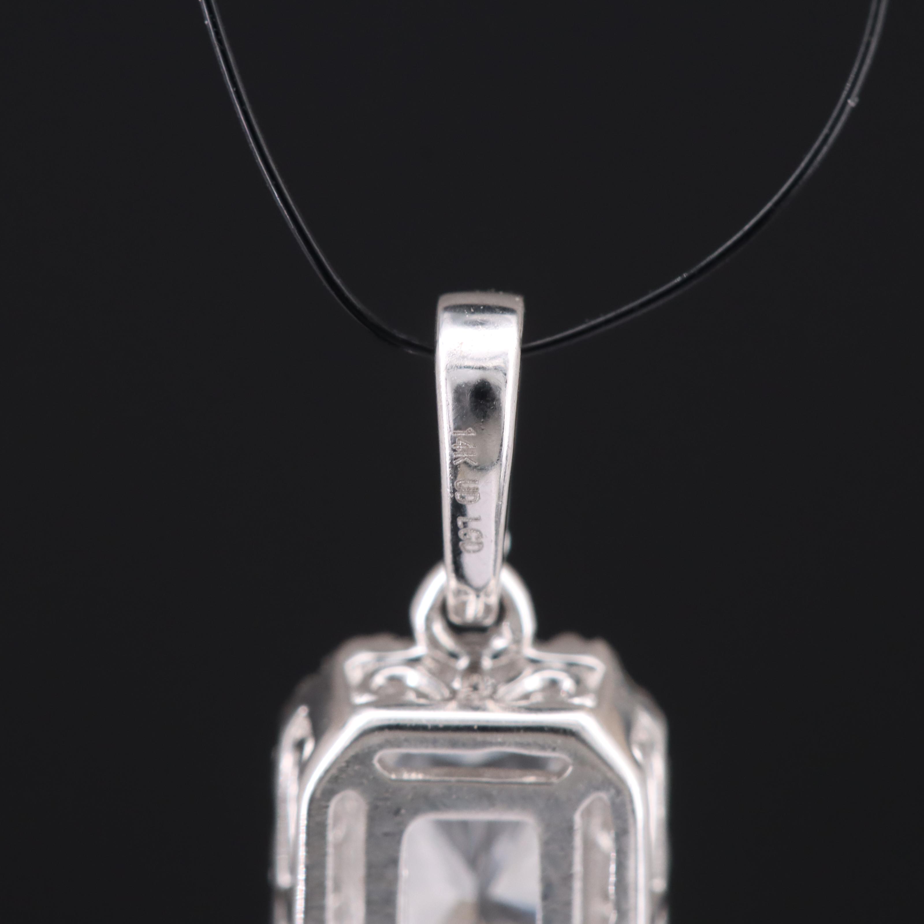 14K 0.64 CTW Lab Grown Diamond Pendant